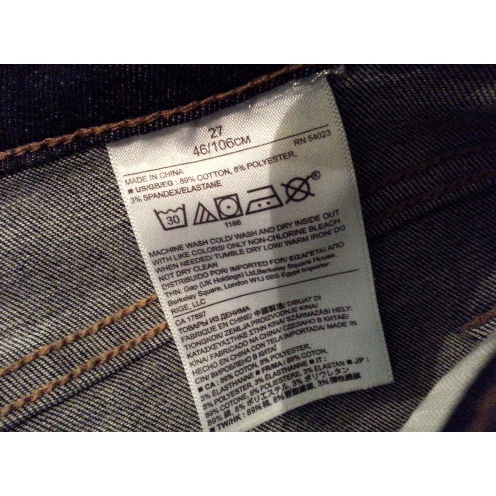 Banana Republic Womens Banana Republic Jeans 27 Straight Denim 30x30 Blue Denim Jeans Womens 27 Straight Leg Pants Size 27" / US 4 / IT 40 - 4 Thumbnail