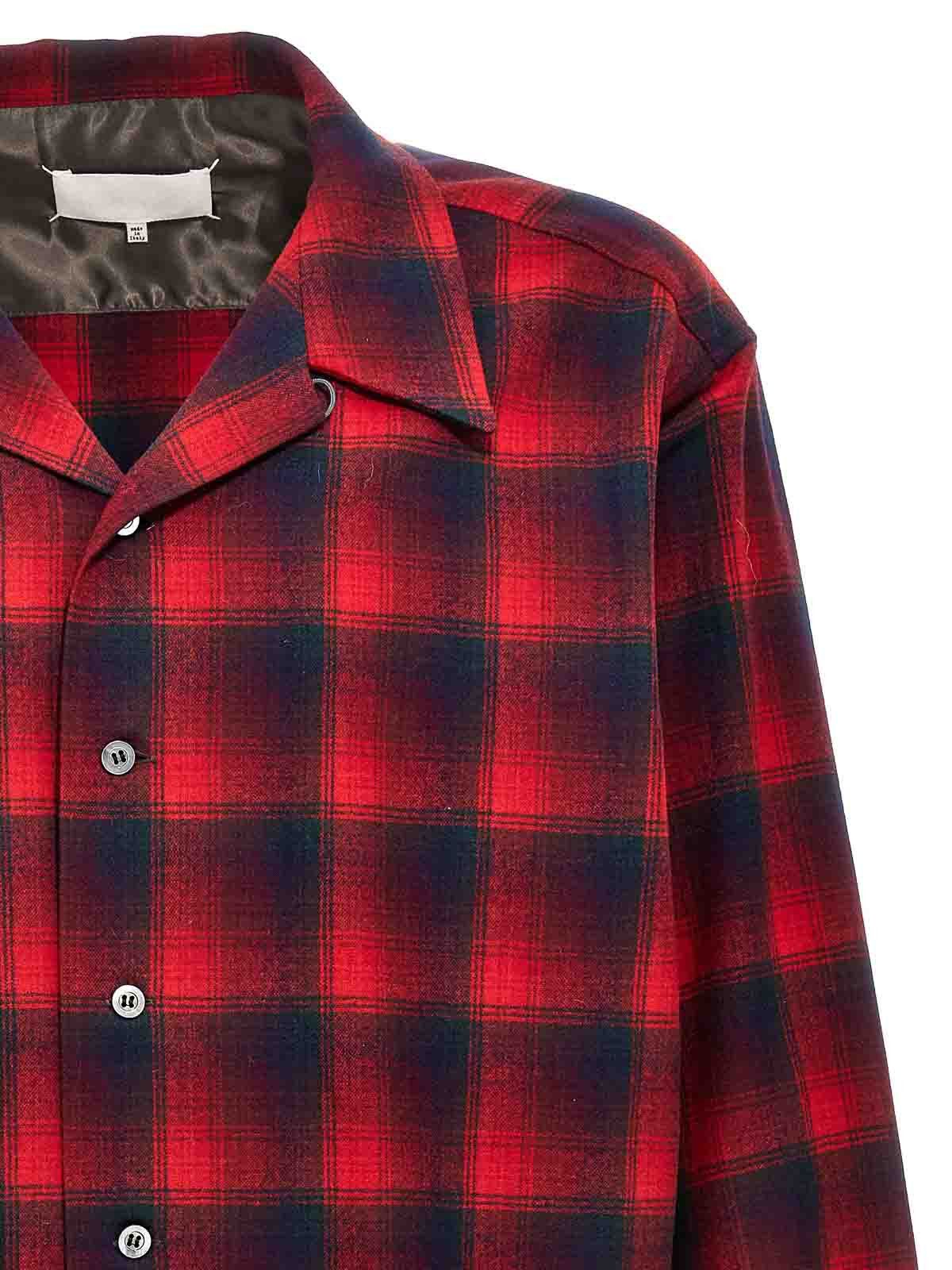 Maison Margiela oc11z0925 Pendleton Shirt in Red/Black Size US S / EU 44-46 / 1 - 3 Thumbnail