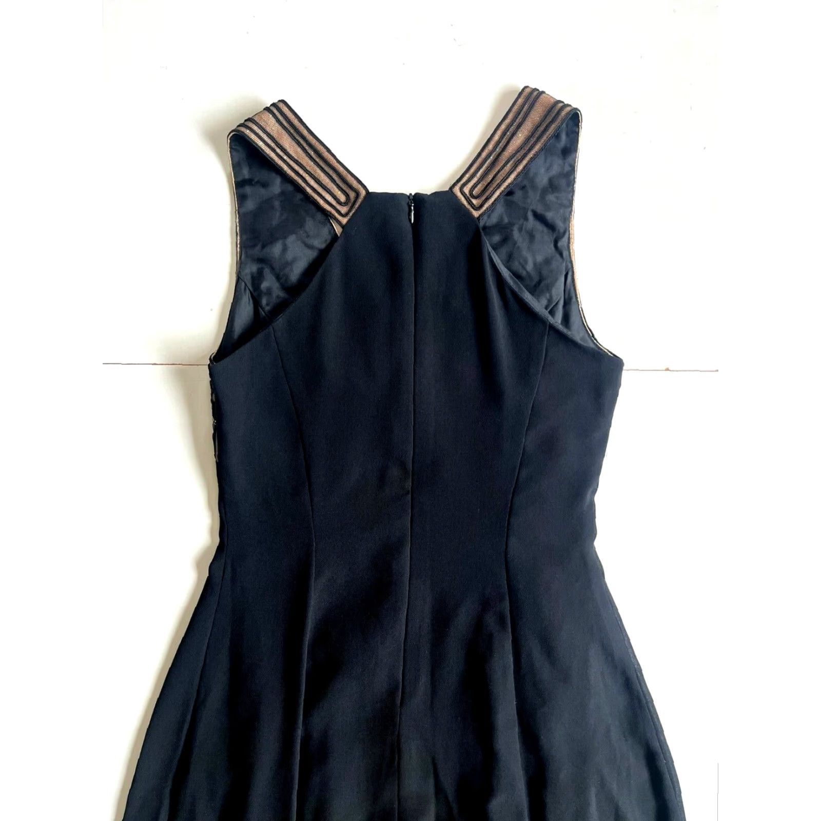 Vintage Scott McClintock Black Embroidered V-Neck Maxi Dress Medium Shirt Dress Women Vintage Long Tank Formal Size M / US 6-8 / IT 42-44 - 6 Thumbnail
