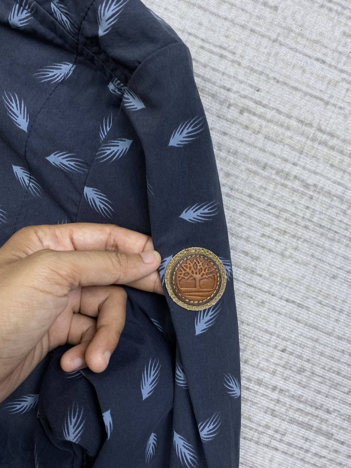Timberland × Vintage Vintage Timberland Full Printed Long Jacket Hoodie Size US M / EU 48-50 / 2 - 9 Thumbnail