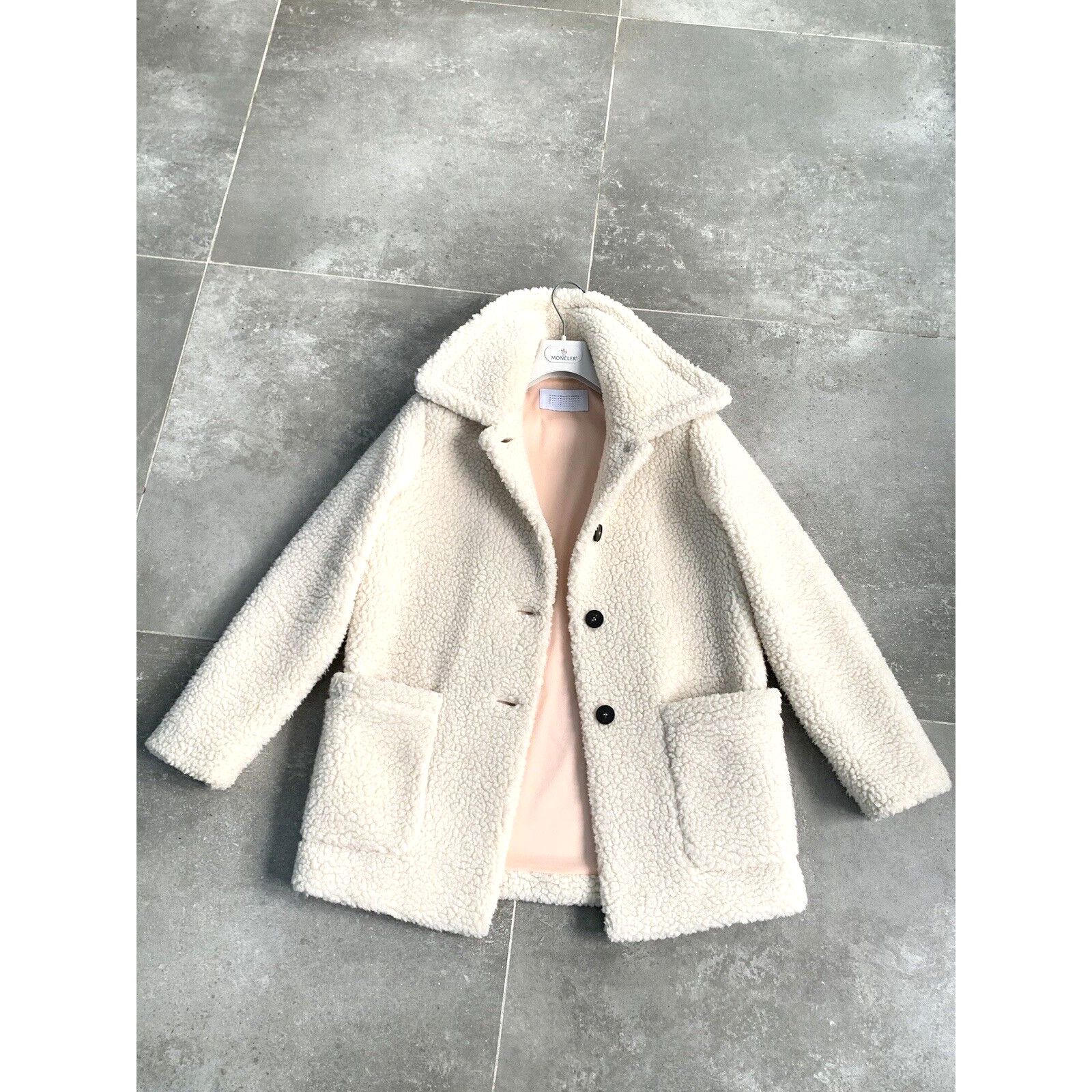 Women's HARRIS WHARF Teddy Trench Coat Jacket IT 40 EU 36 S