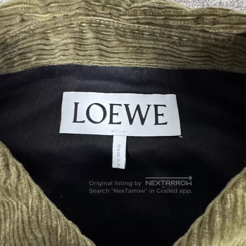Loewe Loewe Back Leather Patch Logo Military Green Corduroy Jack Size US M / EU 48-50 / 2 - 7 Thumbnail