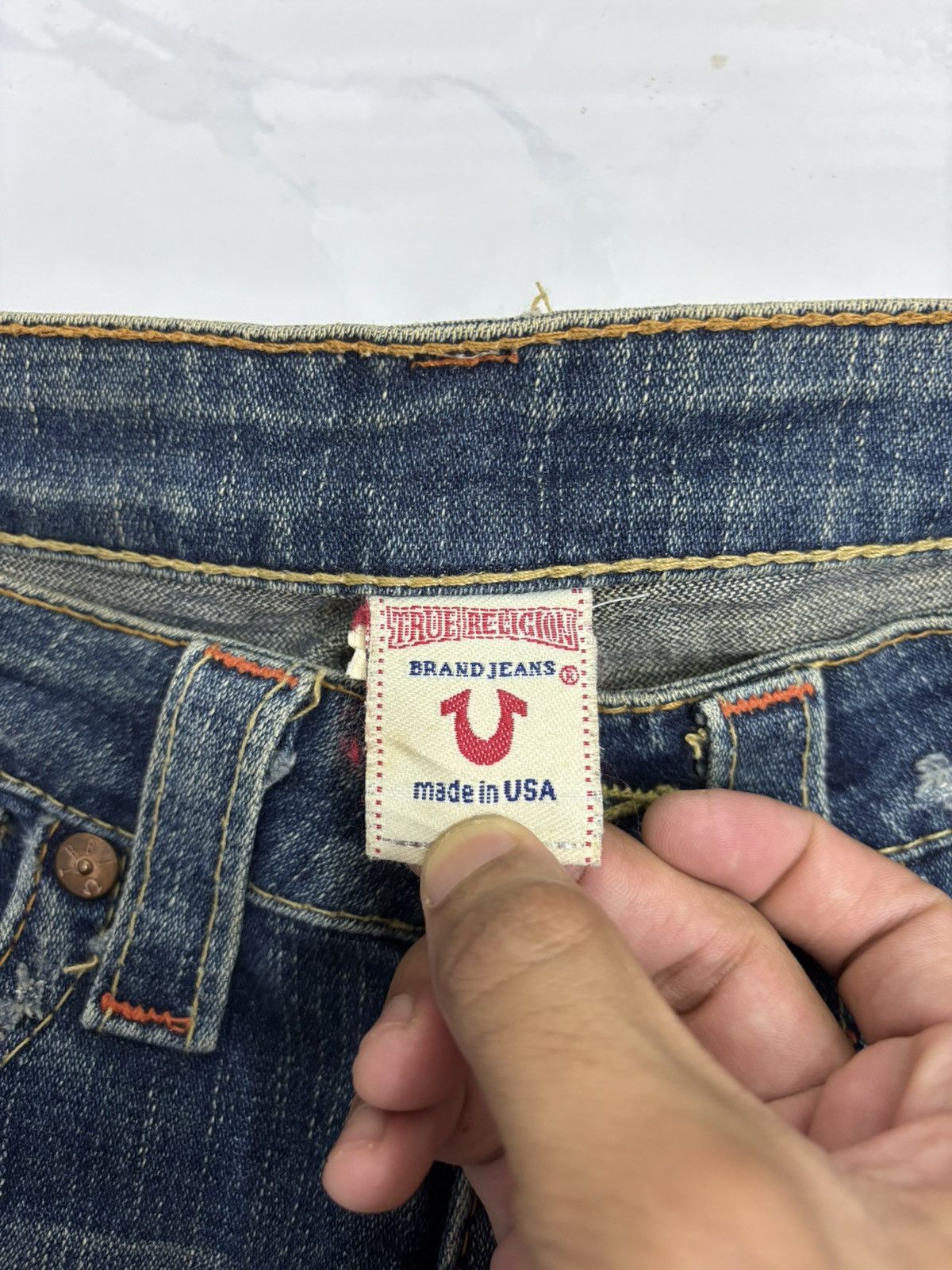 Japanese Brand × True Religion Flare Jeans True Religion Joey Bootcut Distressed Denim Jean Size 28" / US 6 / IT 42 - 10 Thumbnail