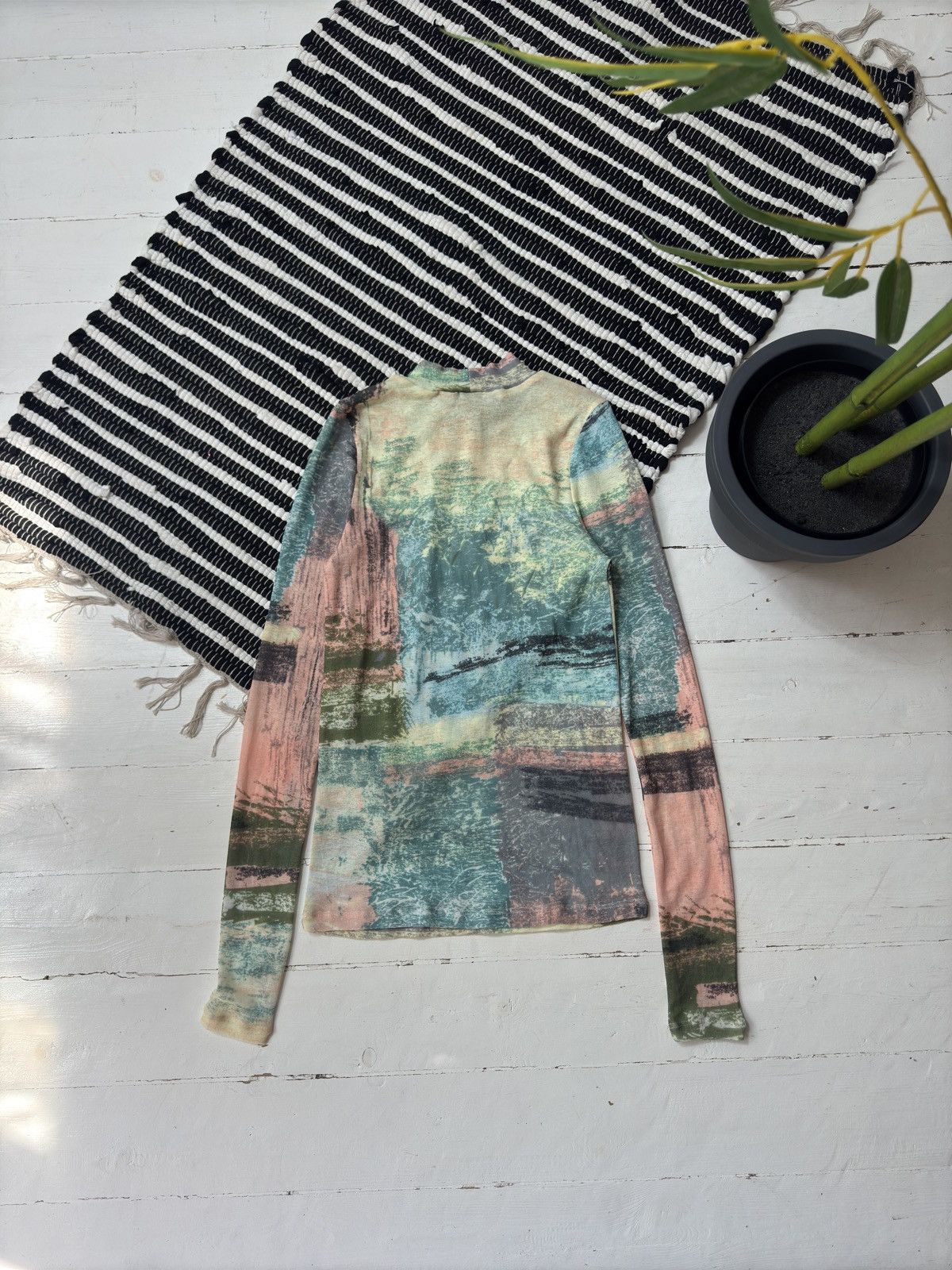 Vintage VINTAGE PRINTED MESH LONGSLEEVE Size S / US 4 / IT 40 - 4 Thumbnail