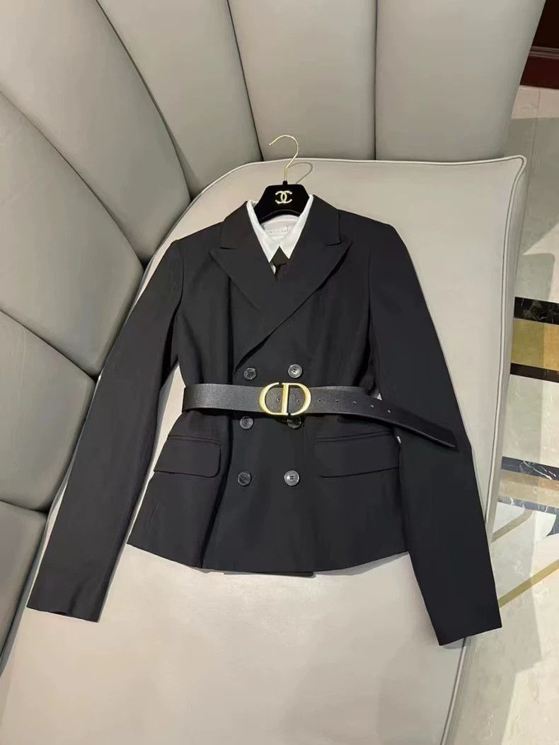 Dries Van Noten DRIES VAN NOTEN size:38 Black double-breasted suit jacket Size S / US 4 / IT 40 - 1 Thumbnail
