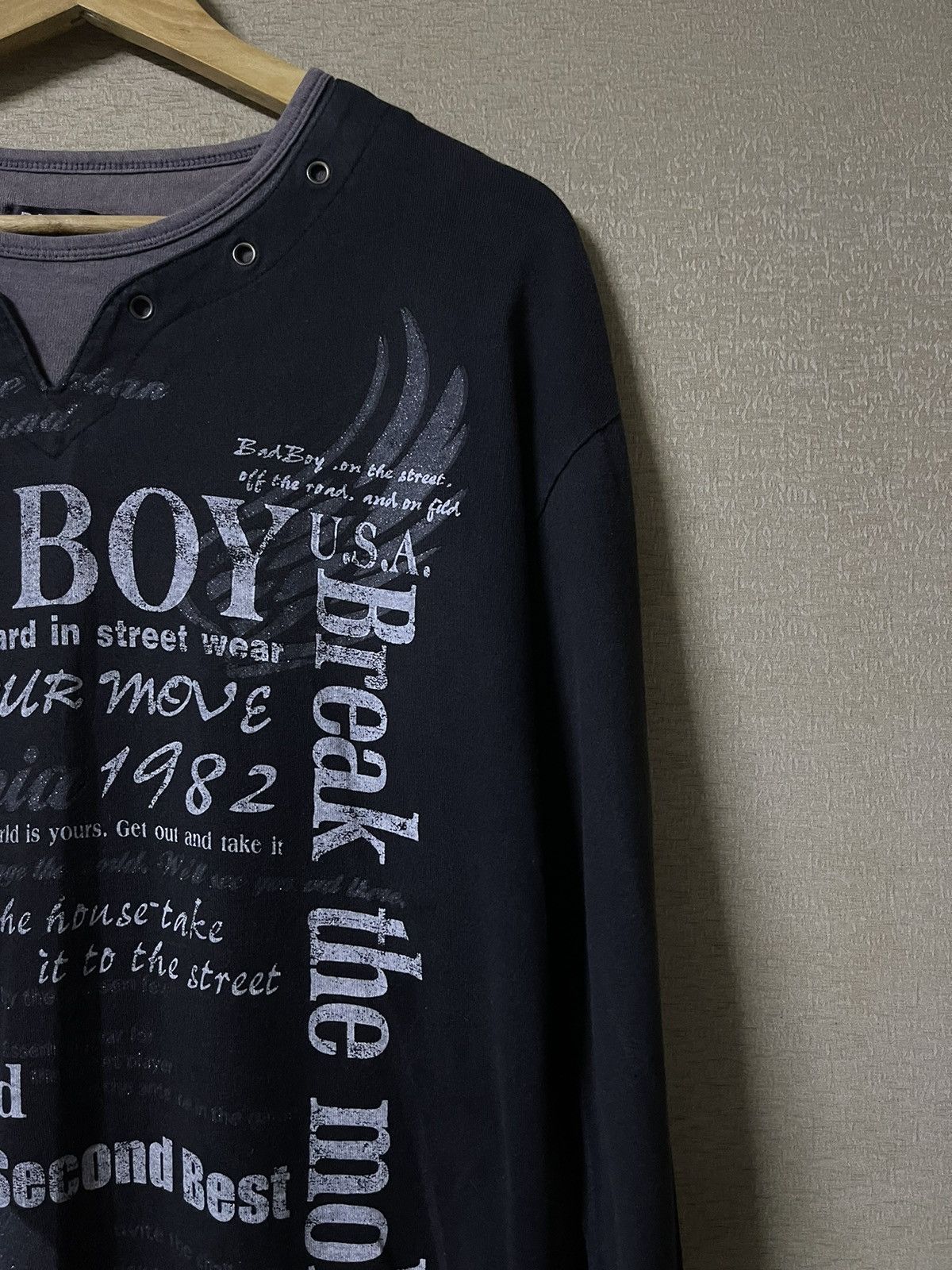 If Six Was Nine Badboy Japan Break The Mold Double Layered Longsleeve Size US XL / EU 56 / 4 - 4 Thumbnail