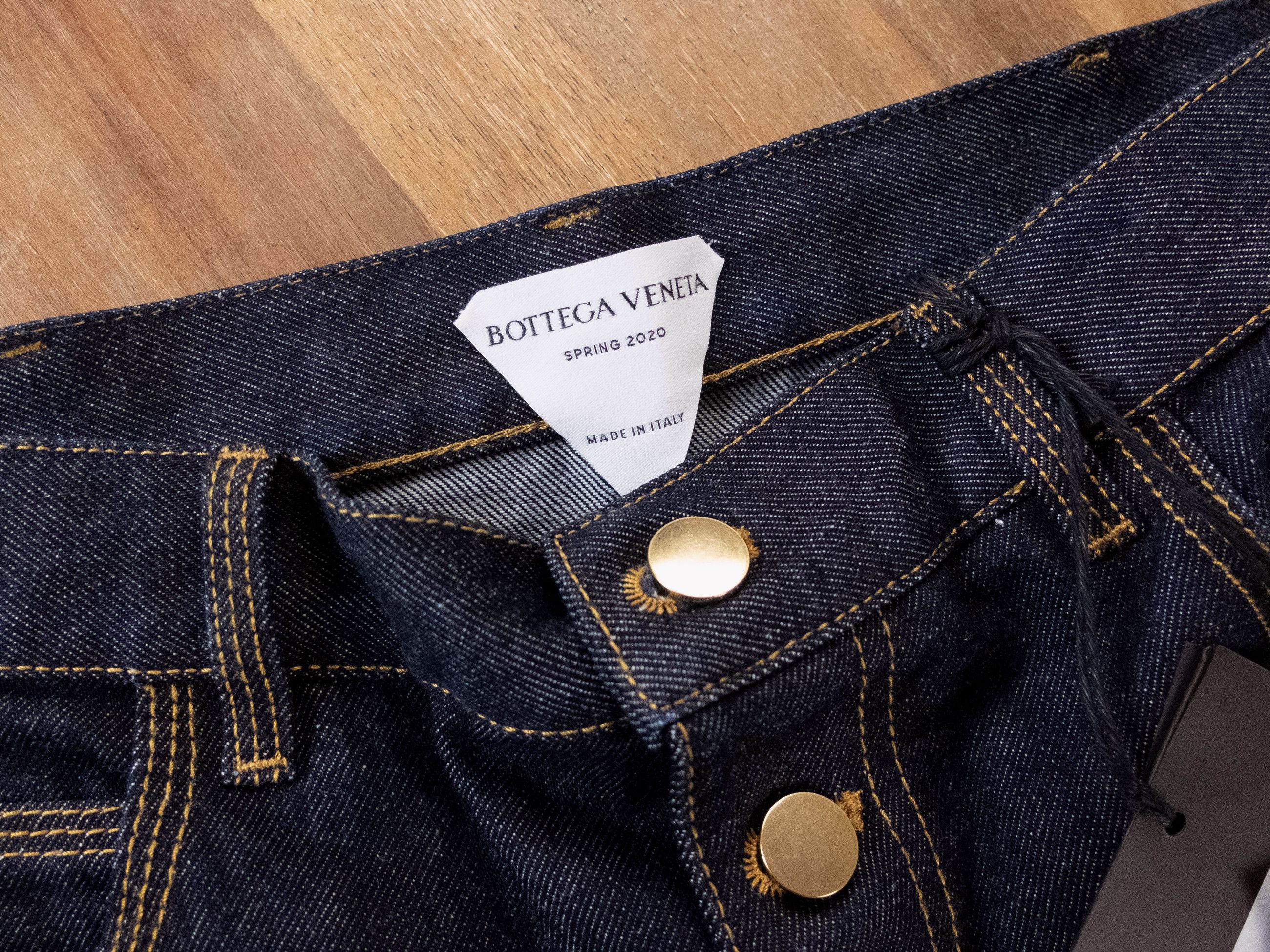 Bottega Veneta BOTTEGA VENETA navy blue straight leg jeans 40 IT / 4 US Size 27" / US 4 / IT 40 - 7 Thumbnail