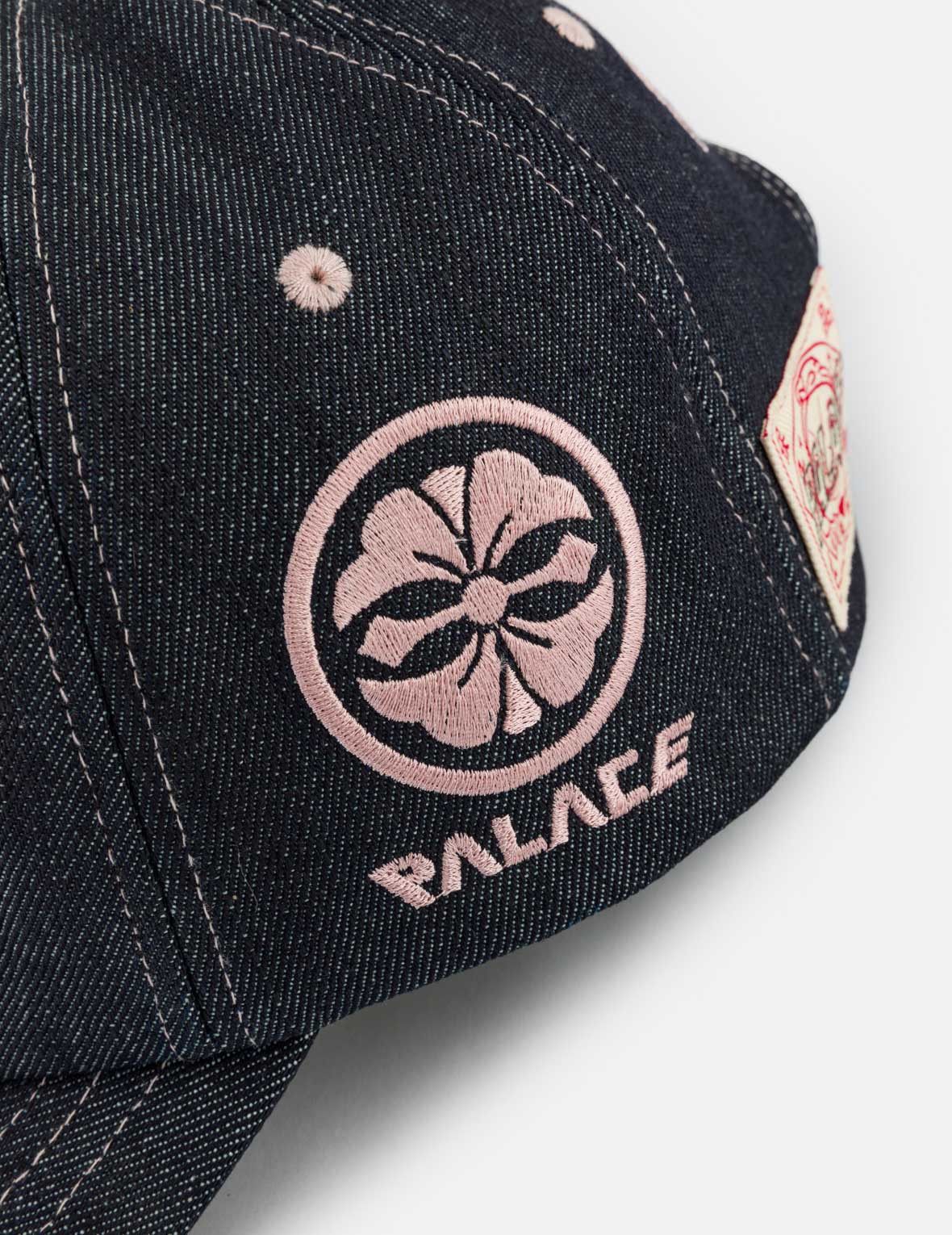 Evisu × Palace Palace Evisu Deep Indigo Embroidered Denim Cap Size ONE SIZE - 4 Thumbnail
