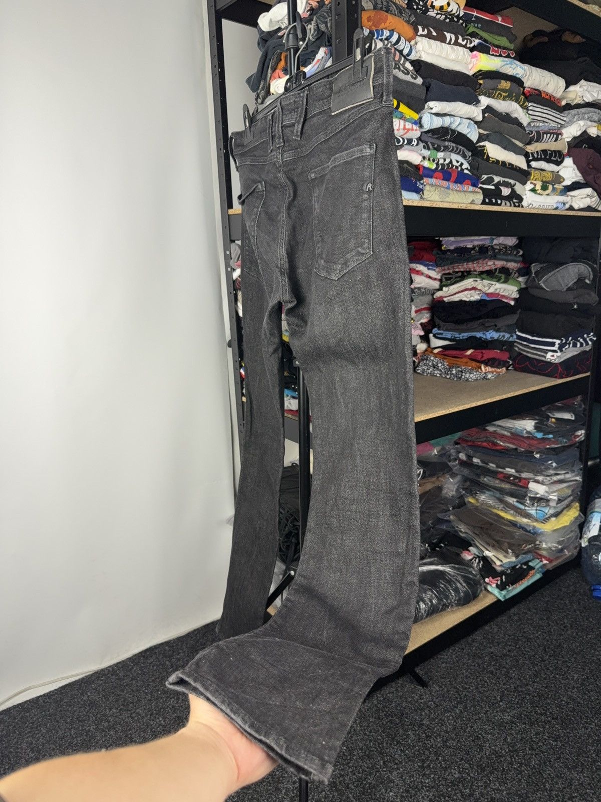 Replay Luxury 00s Replay Black Denim pants Jeans W34 Vintage Italy Size US 34 / EU 50 - 8 Thumbnail