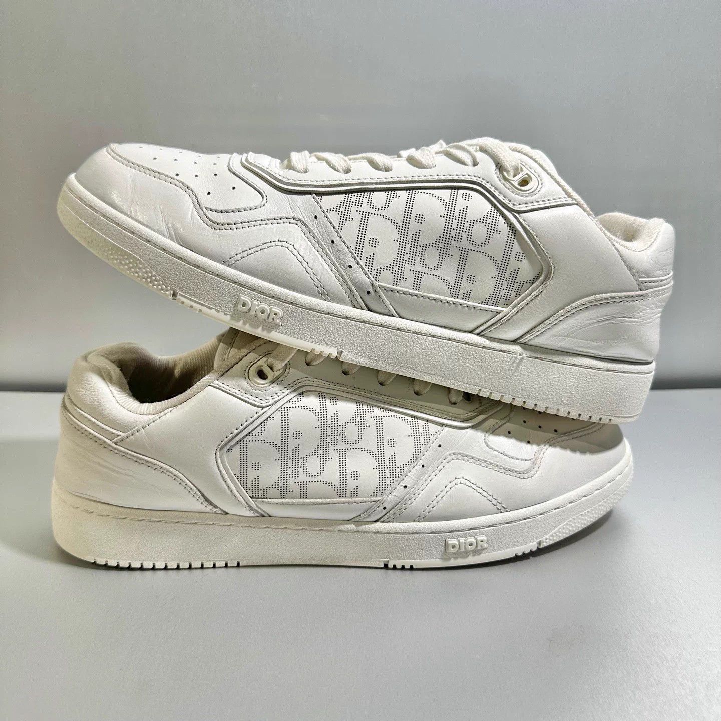 Dior Dior B27 White Sneakers 45 X5389 Like New Size US 12 / EU 45 - 3 Thumbnail