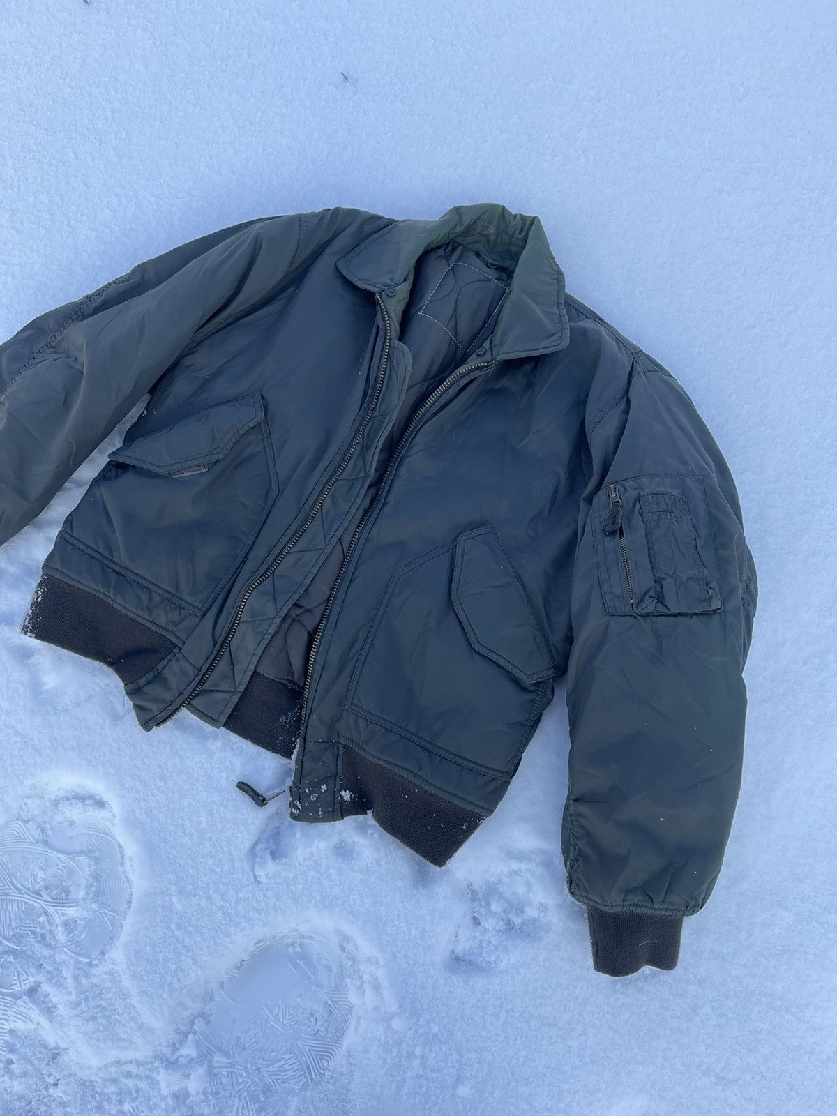 Other 90’s Cobra Vintage Military M2 khaki bomber Jacket aviator Size US M / EU 48-50 / 2 - 4 Thumbnail