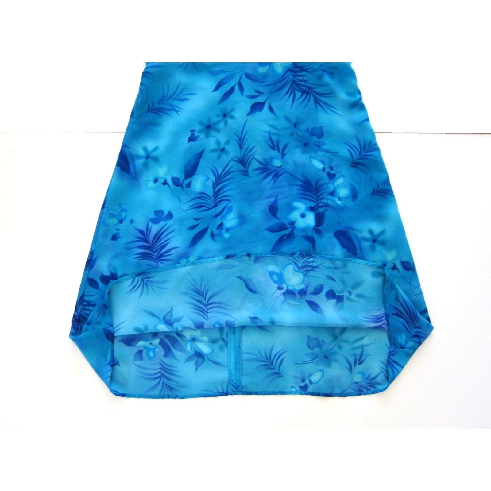 Vintage VINTAGE Connected Apparel Blue Floral Empire Tank Slip Dress Woman 12/Large Size XL / US 12-14 / IT 48-50 - 7 Thumbnail