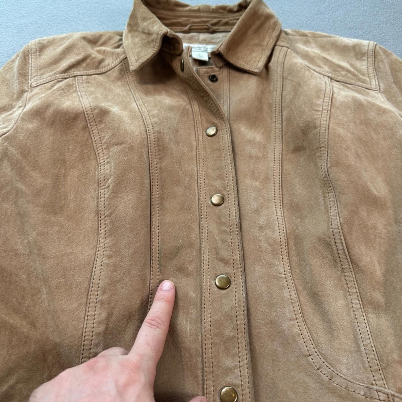 Coldwater Creek Coldwater Creek Suede Genuine Leather Jacket Tan Women L Size L / US 10 / IT 46 - 7 Thumbnail