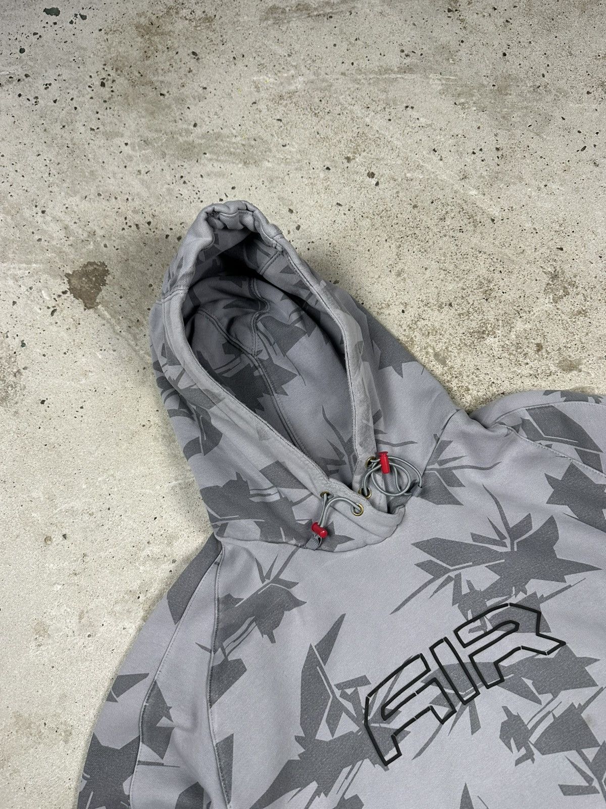Nike Vintage Y2K Nike Air Grey Boxy Fit Hoodie Sweatshirt Swoosh Size US M / EU 48-50 / 2 - 9 Thumbnail