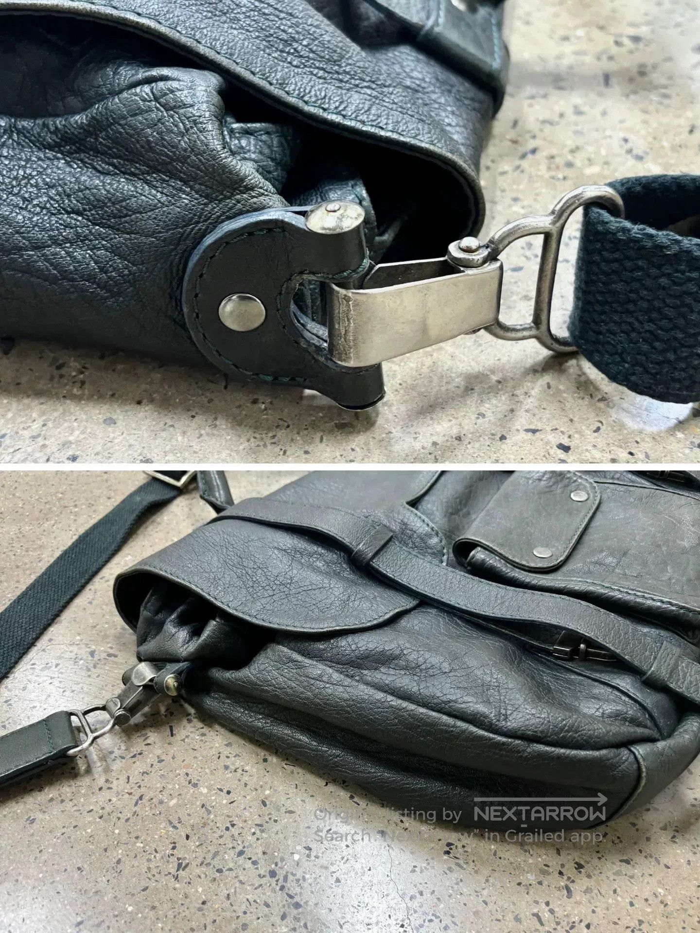 Maison Margiela Maison Margiela Mail Bag in Black Leather. Size ONE SIZE - 3 Thumbnail