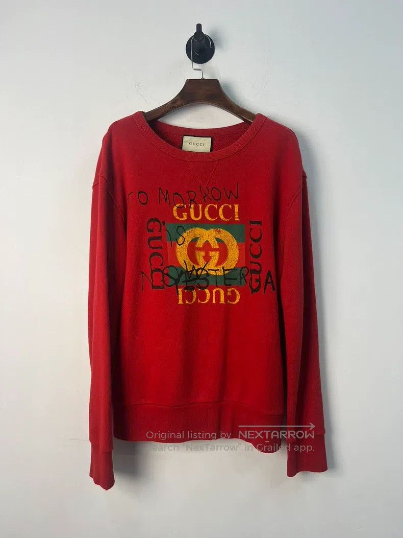 Gucci Gucci Letter logo to make old micro-destructive sweatshirt Size US XS / EU 42 / 0 - 1 Thumbnail