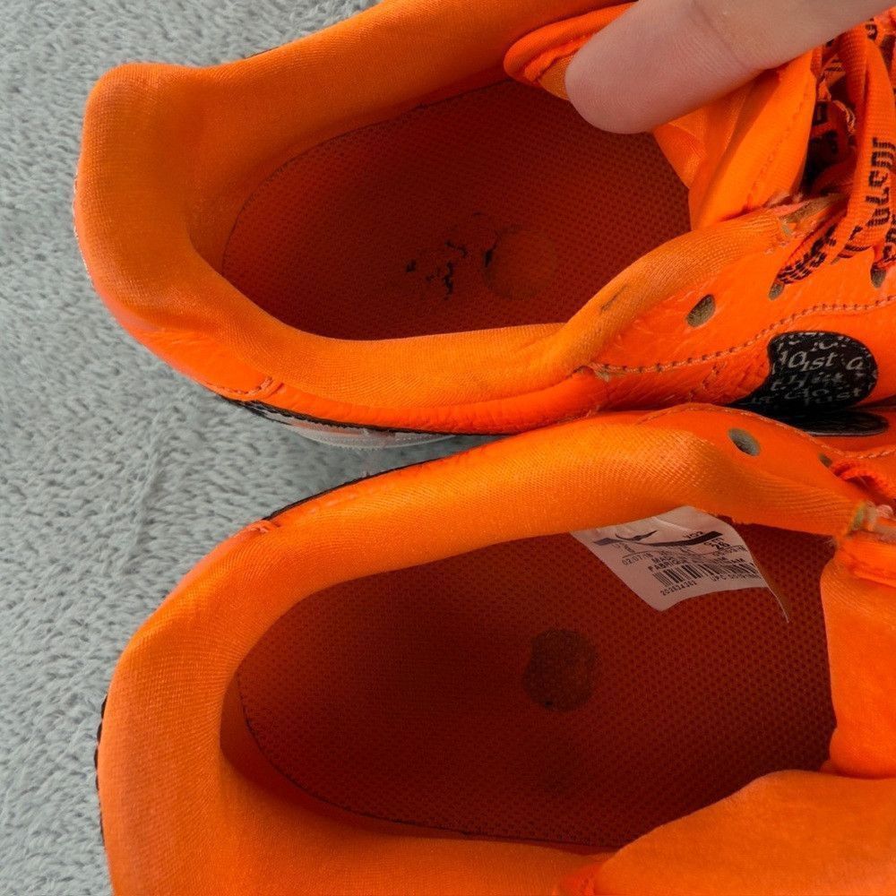 Nike Nike Air Force 1 Just Do It Bright Orange Men’s Sneakers Si Size US 8 / EU 41 - 4 Thumbnail