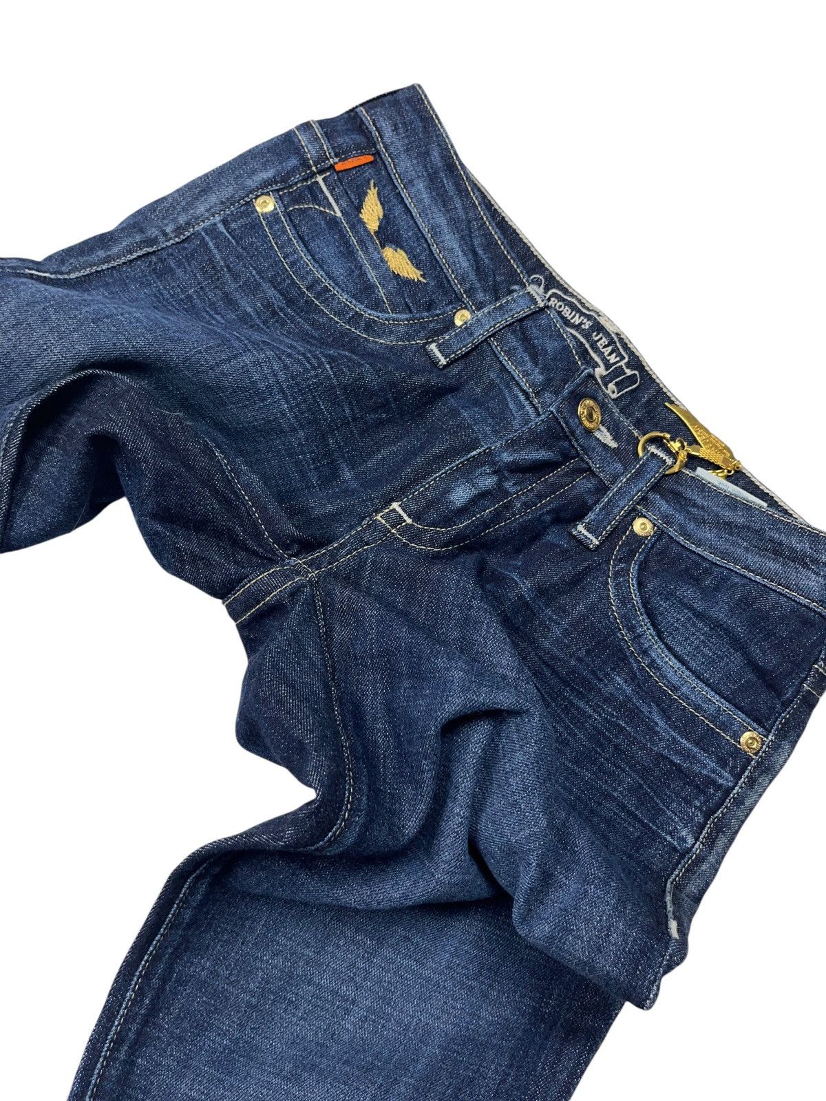 Robins Jeans Vintage y2k Robin’s Jean Low Rise Embroidered Jeans Size 26 Size 26" / US 2 / IT 38 - 11 Thumbnail
