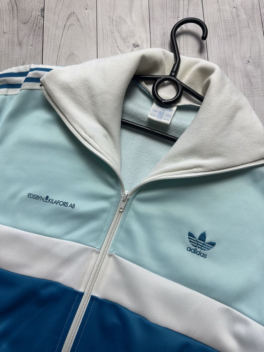 Adidas × Vintage Vintage adidas retro jacket West Germany size L blue rare Size US L / EU 52-54 / 3 - 4 Thumbnail