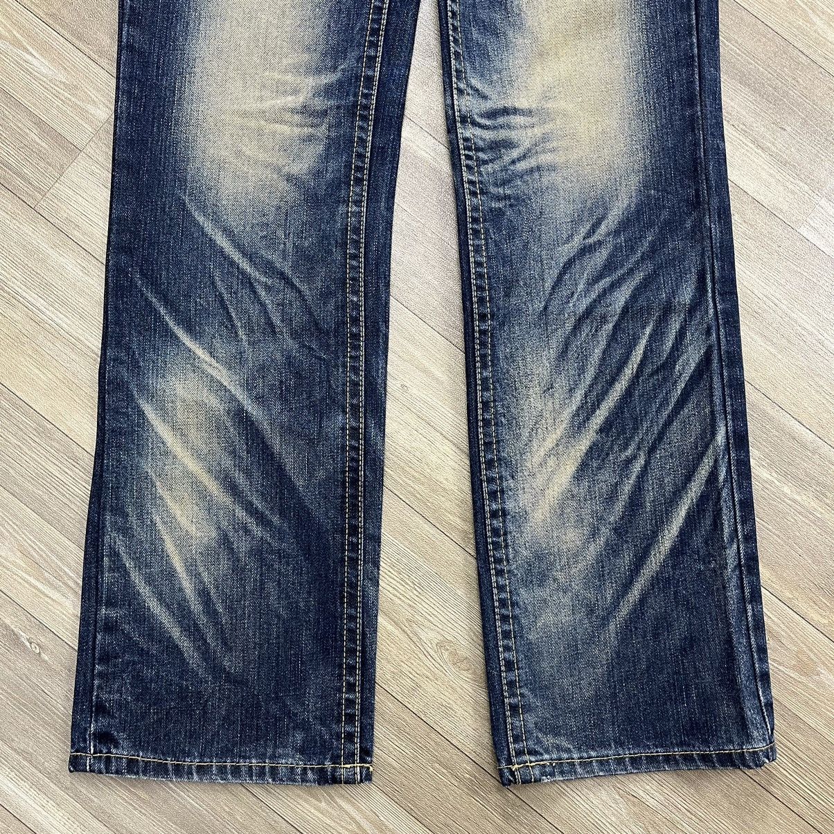 If Six Was Nine × Japanese Brand × Le Grande Bleu (L.G.B.) Vtg Lolita Embroidered Flare Jeans Faded Exotic Denim Y2K Size US 31 - 3 Thumbnail