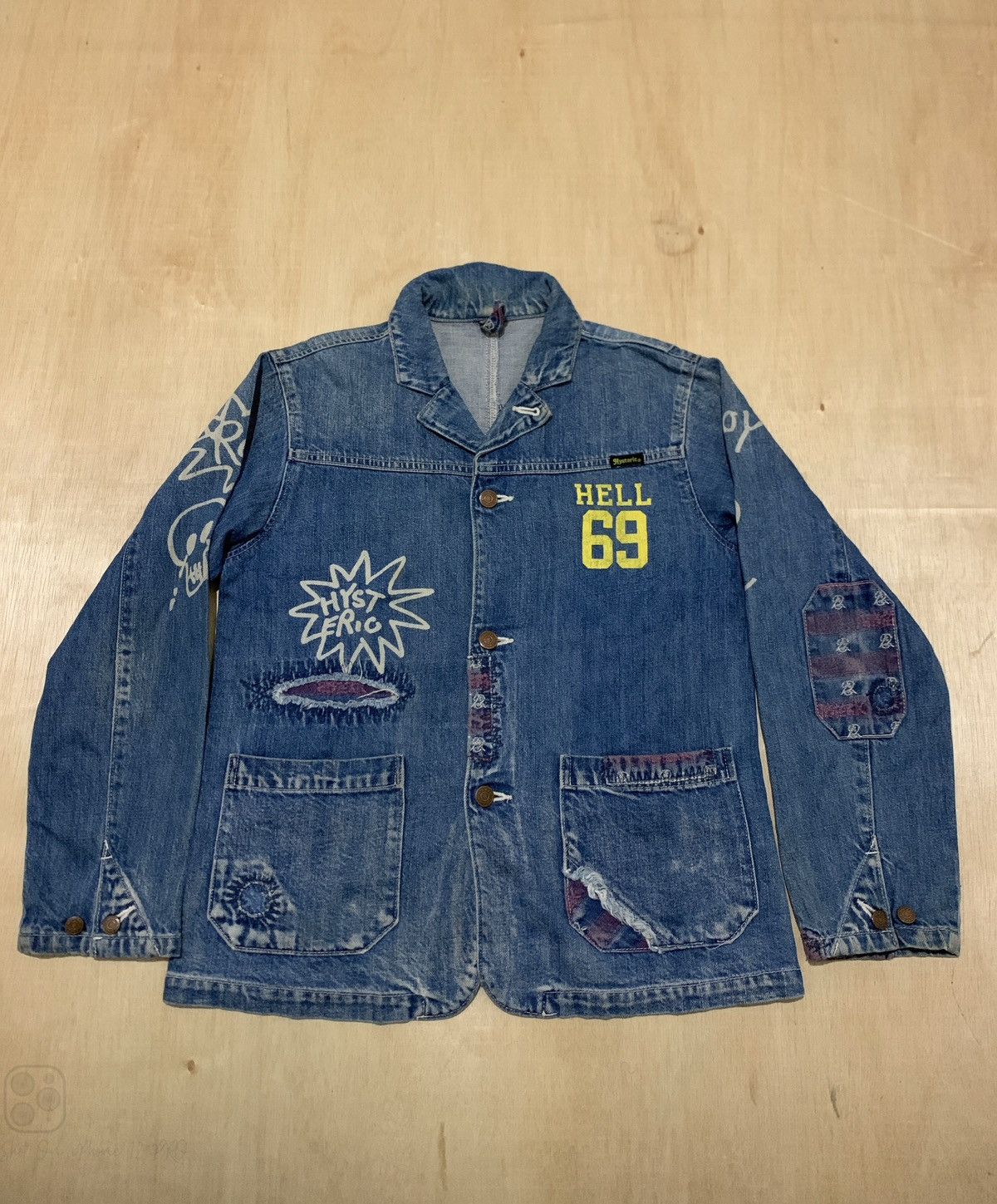 Vintage Hysteric Glamour Distressed Denim Jakcet