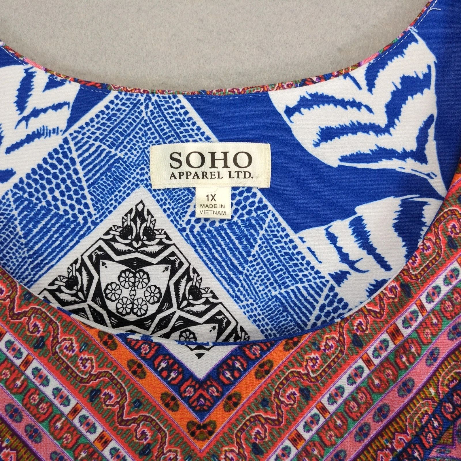Other Soho Apparel A-Line Sleeveless Tank Dress Plus Size 1X Flowy Size XL / US 12-14 / IT 48-50 - 3 Thumbnail