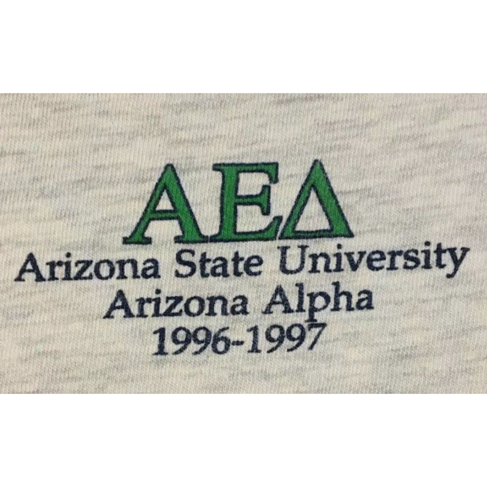 Vintage VINTAGE ASU Shirt Mens S Gray 90s Pre Med Distressed Single Stitch Arizona State University Grunge College Doctor Sun Devils University Size US S / EU 44-46 / 1 - 4 Thumbnail