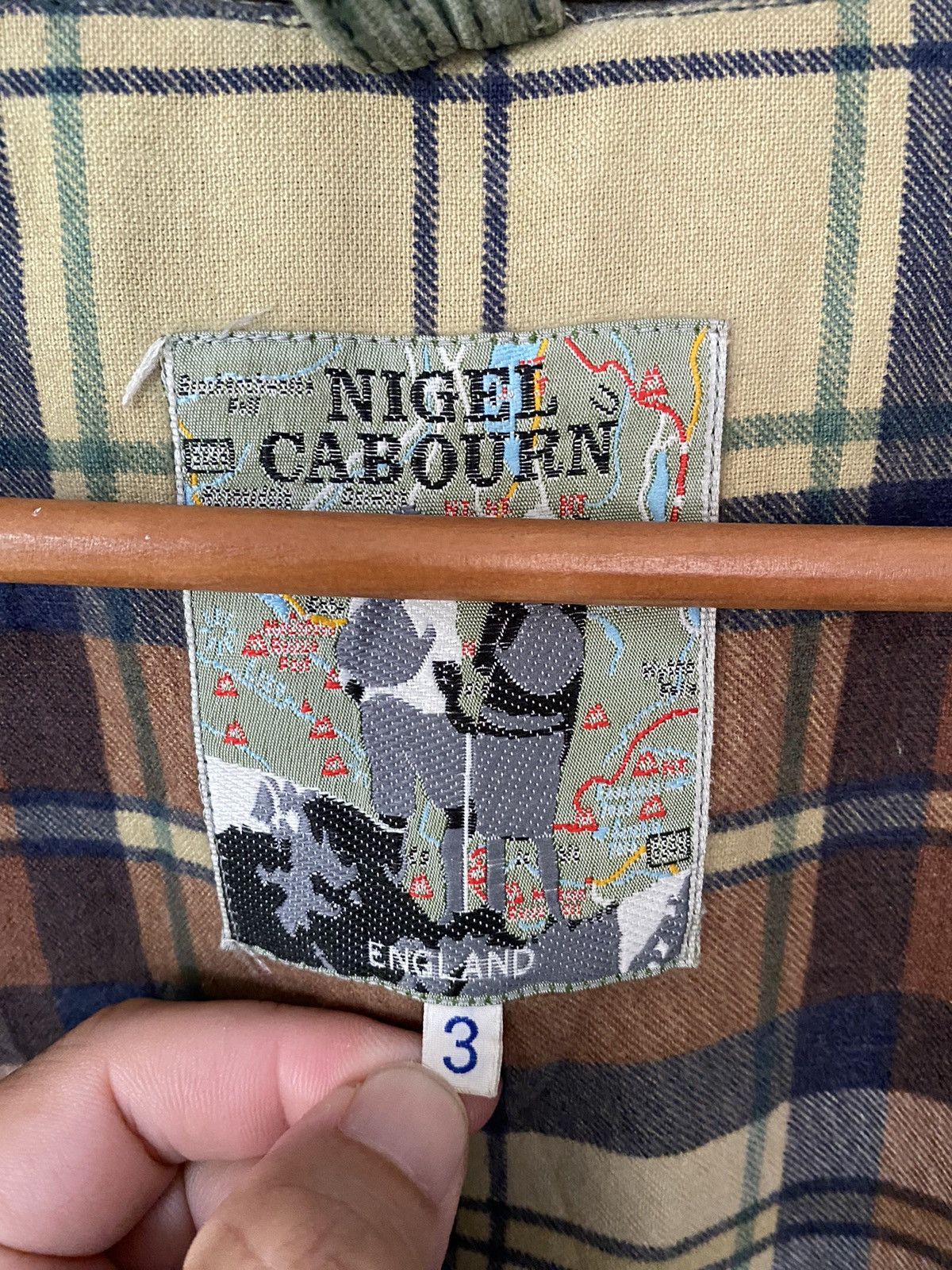 Nigel Cabourn 1990s Nigel Cabourn corduroy heavy leather collar Size US XL / EU 56 / 4 - 16 Thumbnail