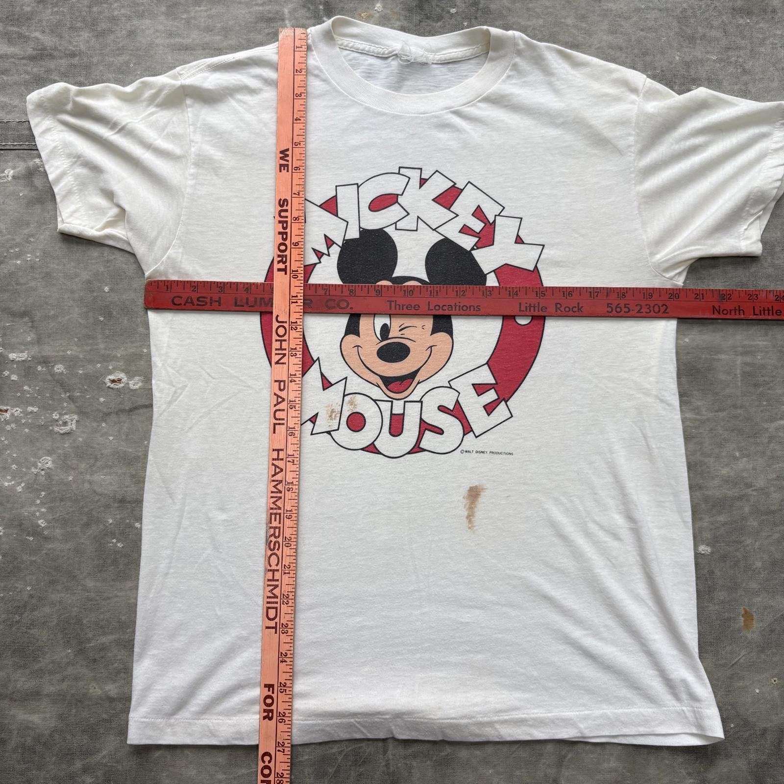 Disney × Mickey Mouse × Vintage Vintage Rare 70s Mickey Mouse Disney Cartoon Unique Shirt Size US M / EU 48-50 / 2 - 3 Thumbnail