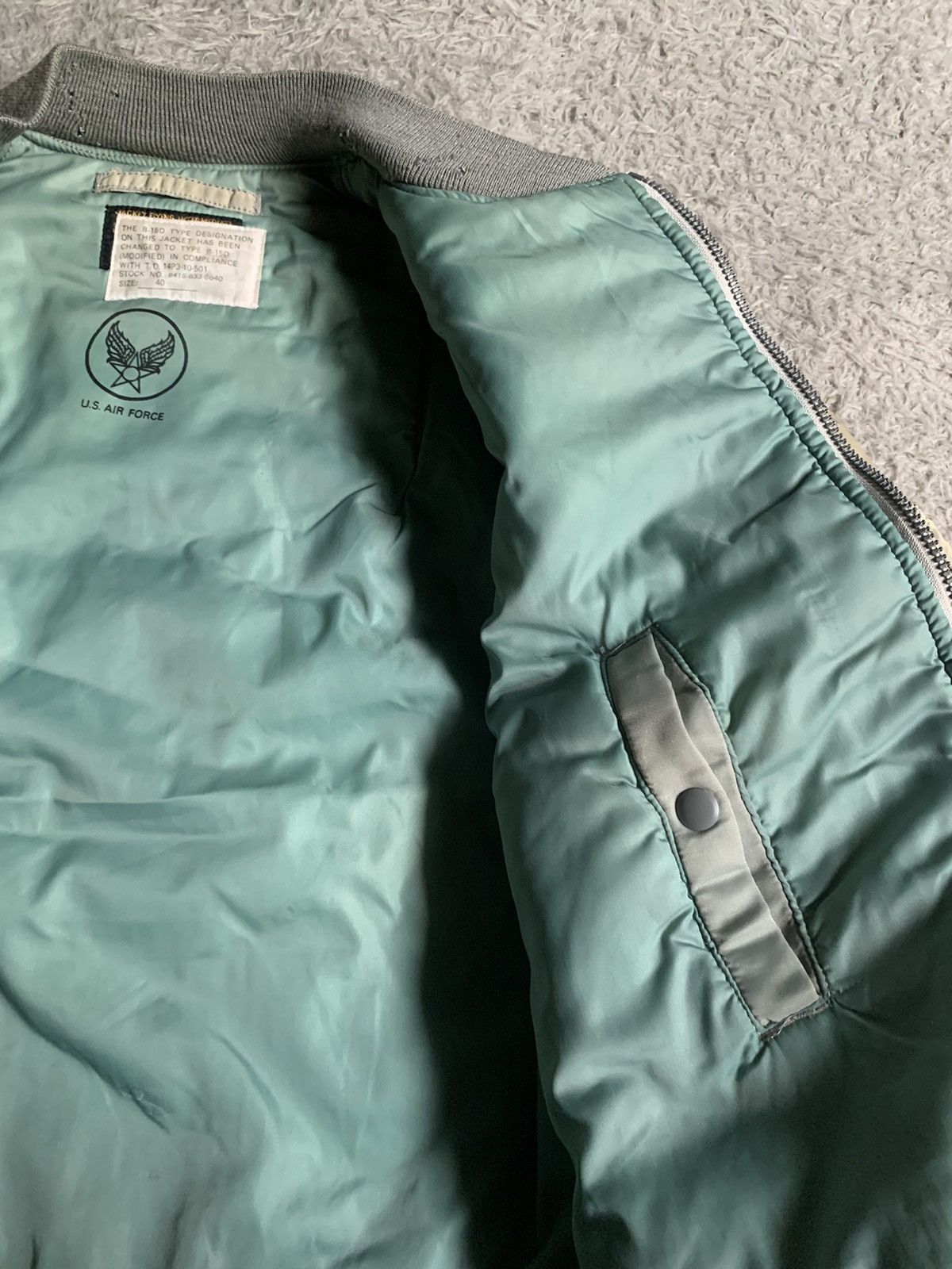 Japanese Brand Vintage Sunfade 50s Buzz Ricksons B15-D MOD Bomber Jacket Size US L / EU 52-54 / 3 - 10 Thumbnail