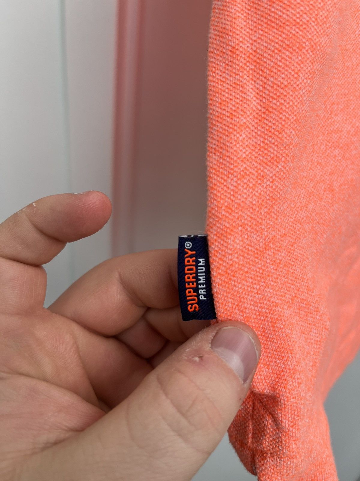 Superdry Superdry Contrast Polo Shirt Coral Men's Size 3XL Size US XXL / EU 58 / 5 - 5 Thumbnail