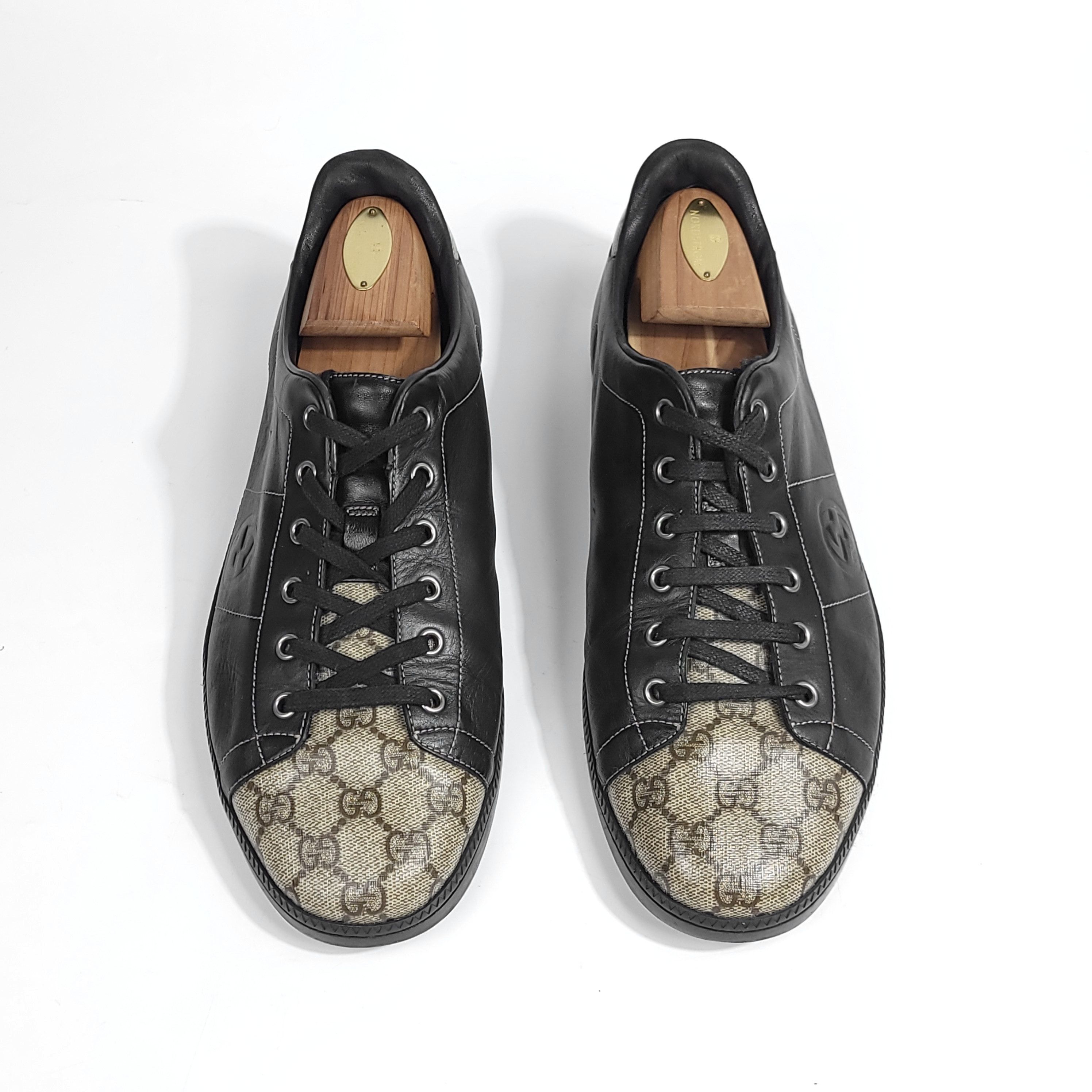 Gucci GUCCI GG Monogram Low Top Leather Sneakers Men's 10 Size US 10 / EU 43 - 4 Thumbnail