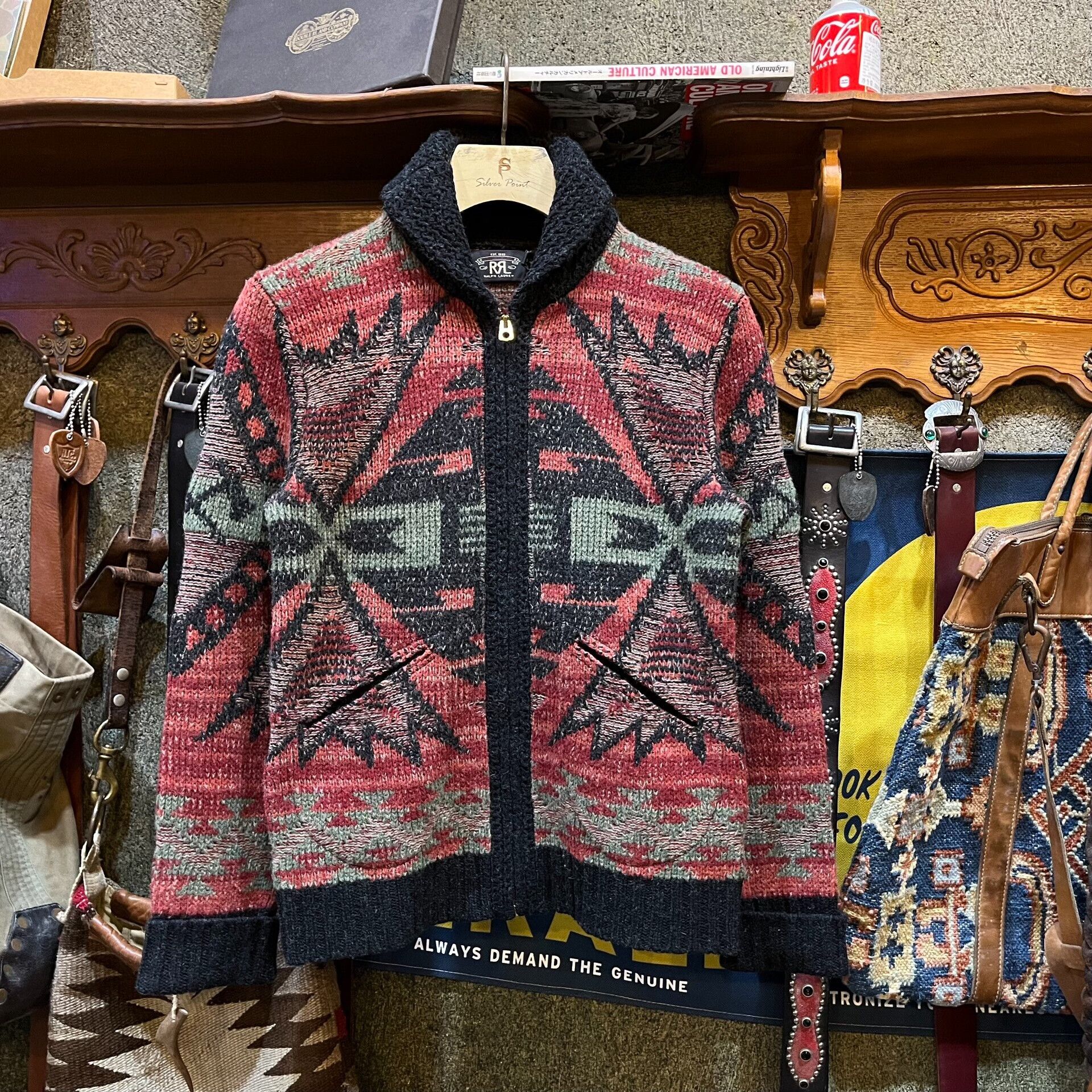 RRL Ralph Lauren vintage rrl indian wool cardigan by ralph lauren Size US S / EU 44-46 / 1 - 1 Thumbnail