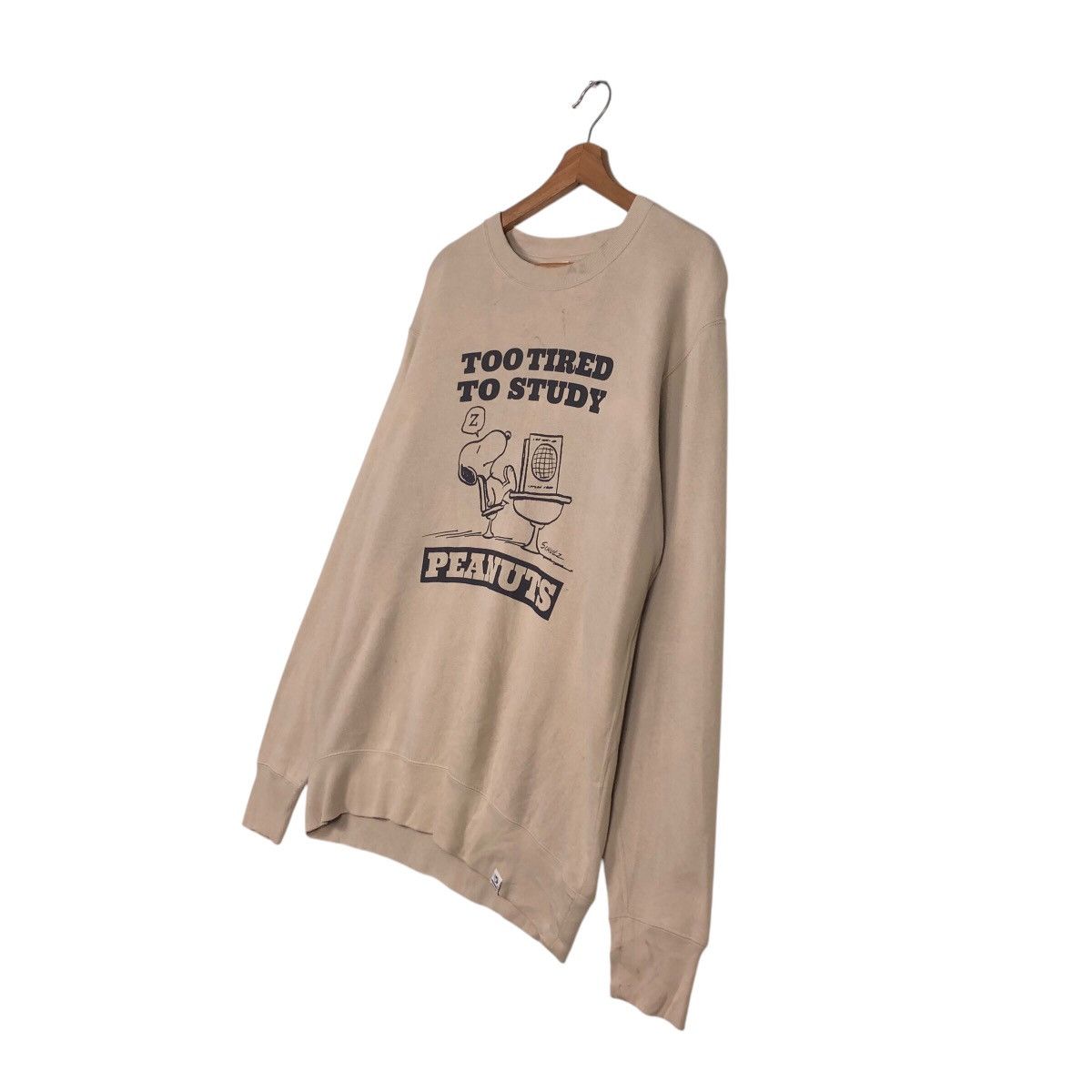 Cartoon Network × Japanese Brand 📌Vintage Sweatshirt Peanuts Big Logo Over Print Size US L / EU 52-54 / 3 - 3 Thumbnail