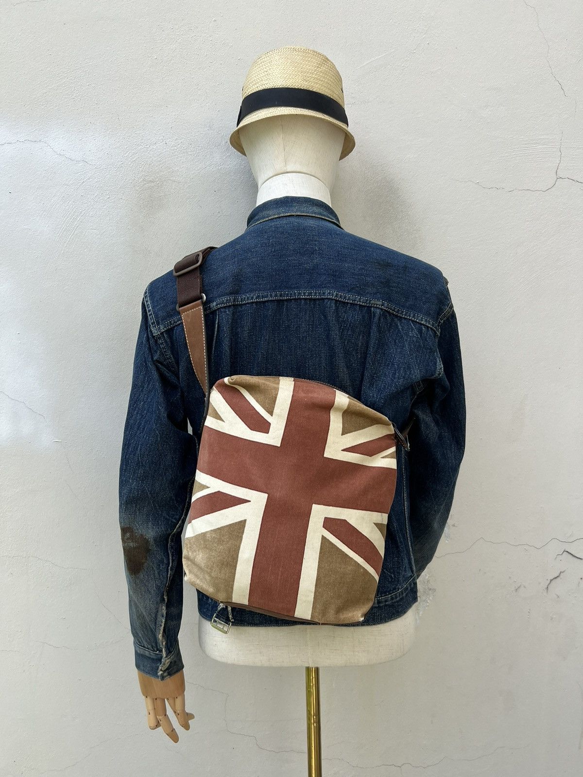 Paul Smith × Vintage Vintage Paul Smith Faded Union Jack Sling Bag 