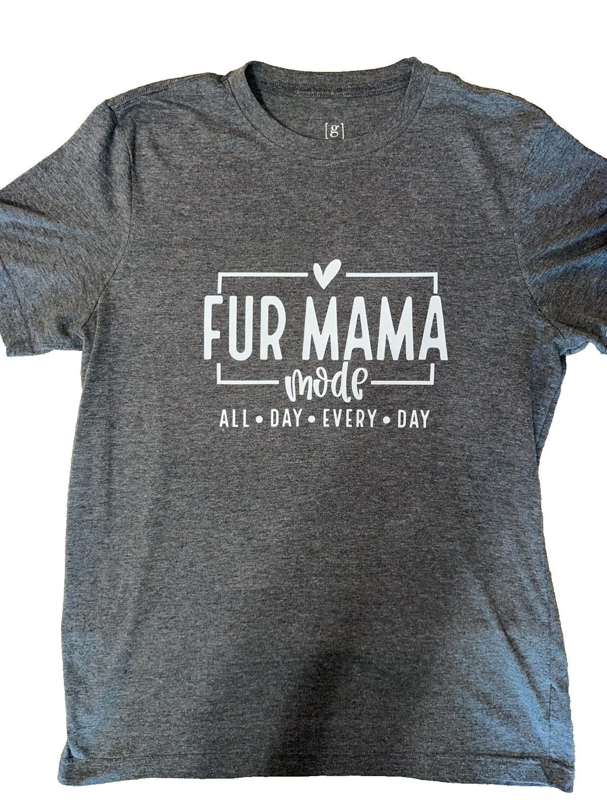 The Unbranded Brand Fur Mama T-Shirt – Funny Dog Lover Tee Gray Graphic-Size M Size M / US 6-8 / IT 42-44 - 1 Thumbnail