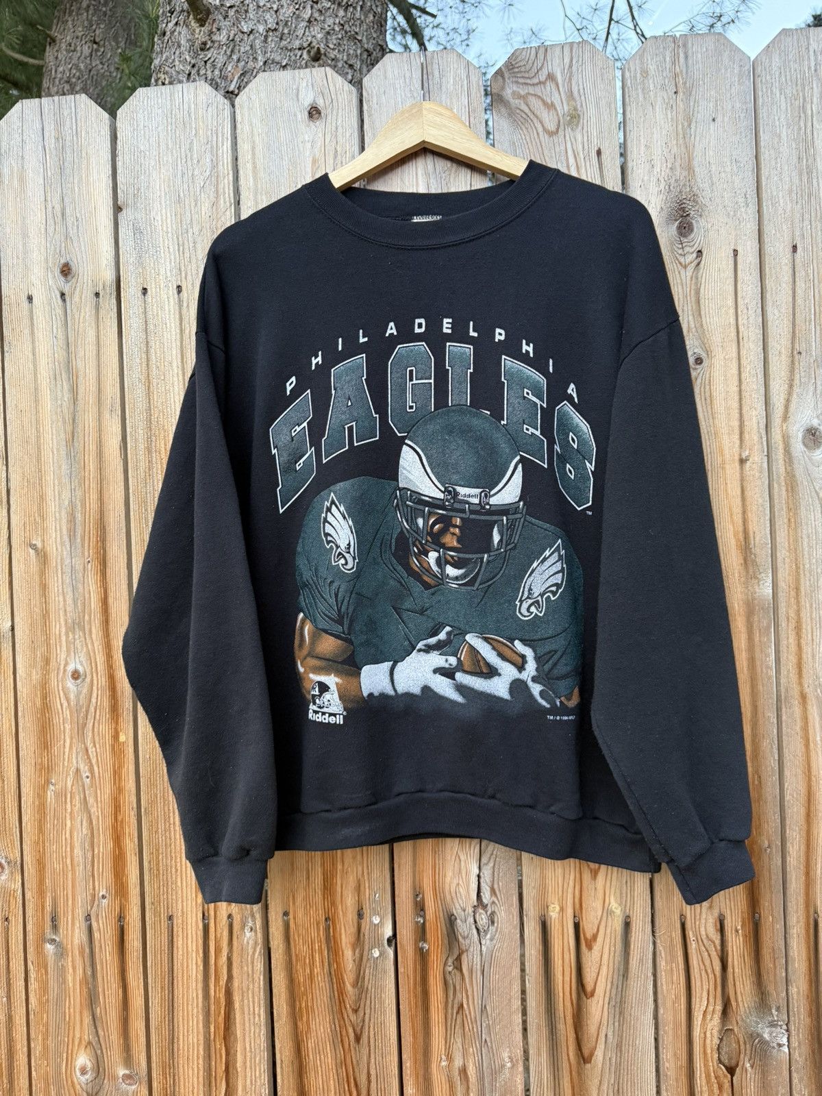 Riddell Vintage 1996 Philadelphia Eagles Riddell NFL Crewneck Large Size US L / EU 52-54 / 3 - 1 Thumbnail
