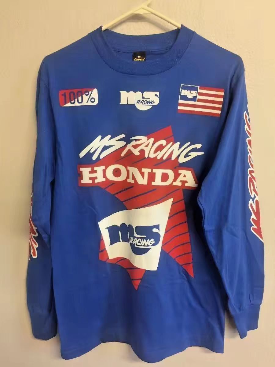 Vintage MS RACING × HONDA Honda Racing Long-Sleeve T-Shirt Size US M / EU 48-50 / 2 - 2 Thumbnail