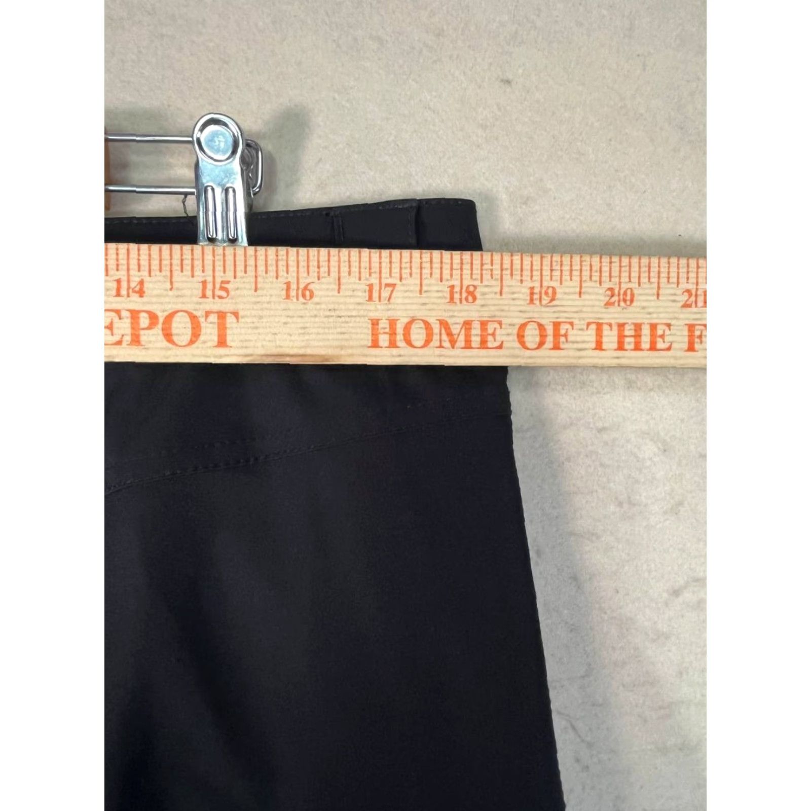 Vintage Nils Black Flare Pants Women's Size 14 Athletic Ankle Clean Comfort Easy Care Nylon Blended Fabric Knit Inseam 31.5 in Modern Athleisure Pants Size 36" / US 14 / IT 50 - 3 Thumbnail