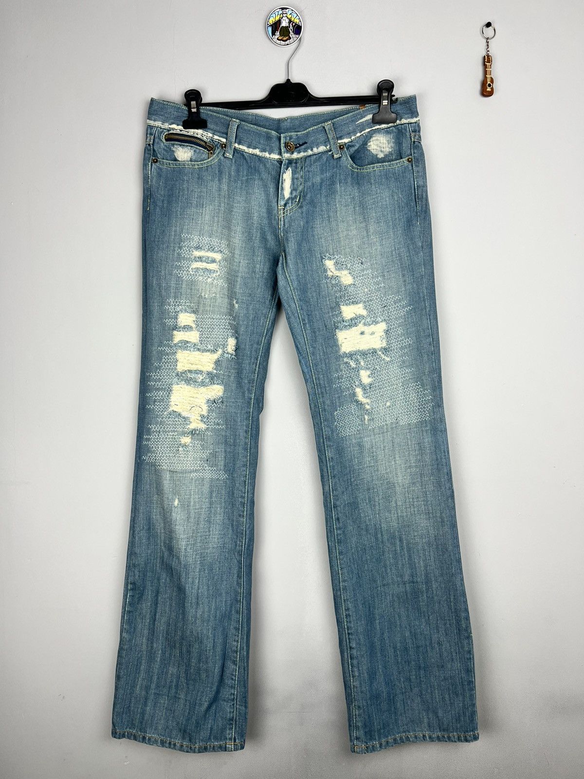 Designer × Kapital Irit Distressed Kapital Style Denim Pants Jeans Sexy y2k Size 30" / US 8 / IT 44 - 1 Thumbnail