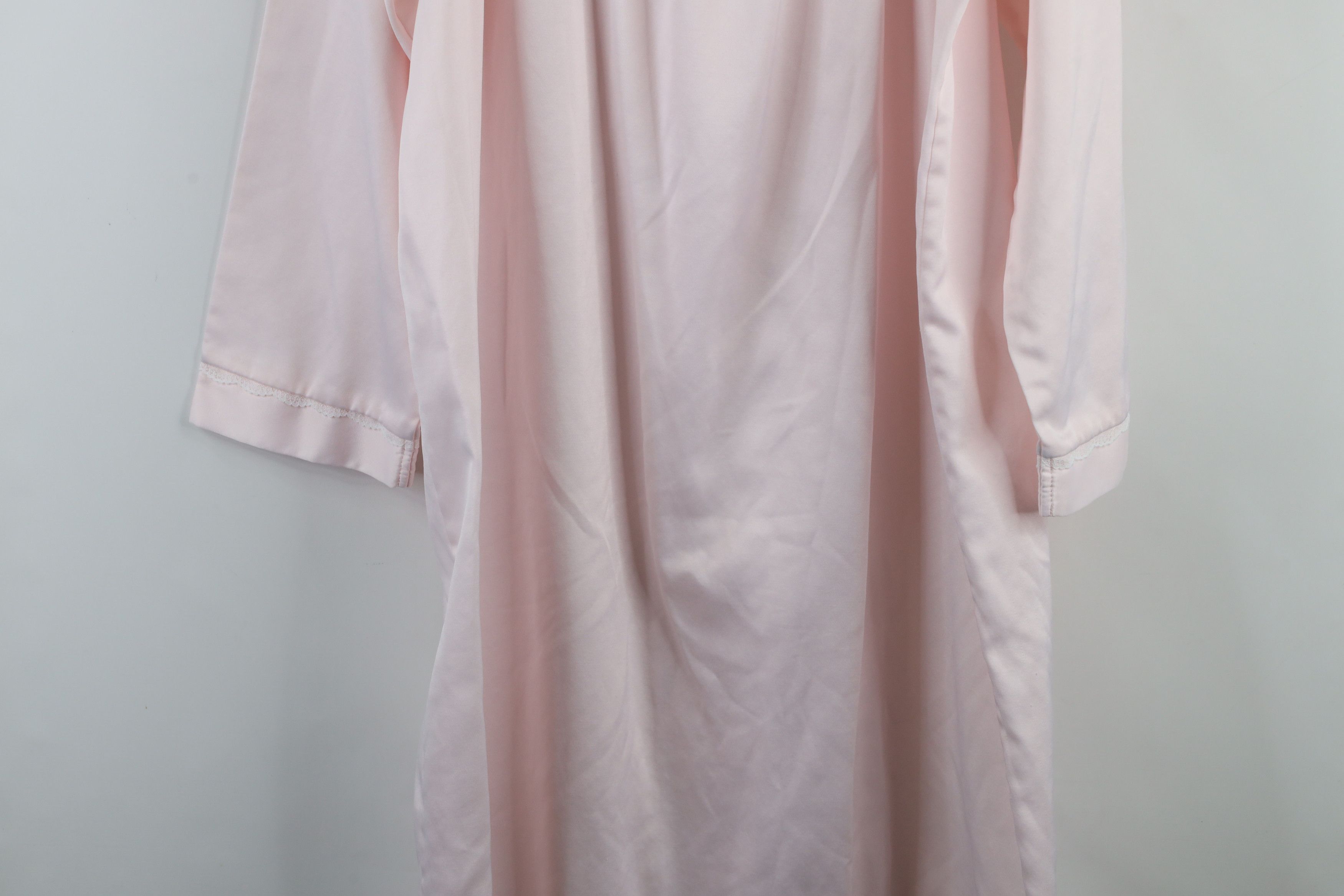 Vintage Vintage 90s Miss Elaine Polyester Lace Flower Night Gown Size M / US 6-8 / IT 42-44 - 14 Thumbnail