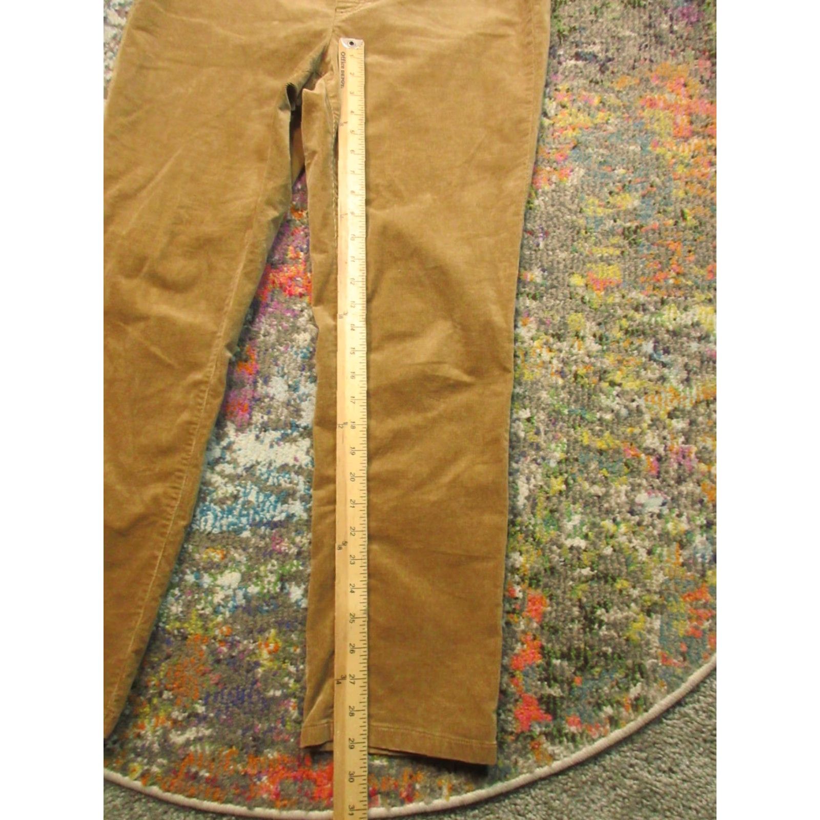 J. Jill J. Jill Pants Womens Medium Brown Corduroy Taper Stretch Soft Casual 30x29 Size 32" / US 10 / IT 46 - 7 Thumbnail