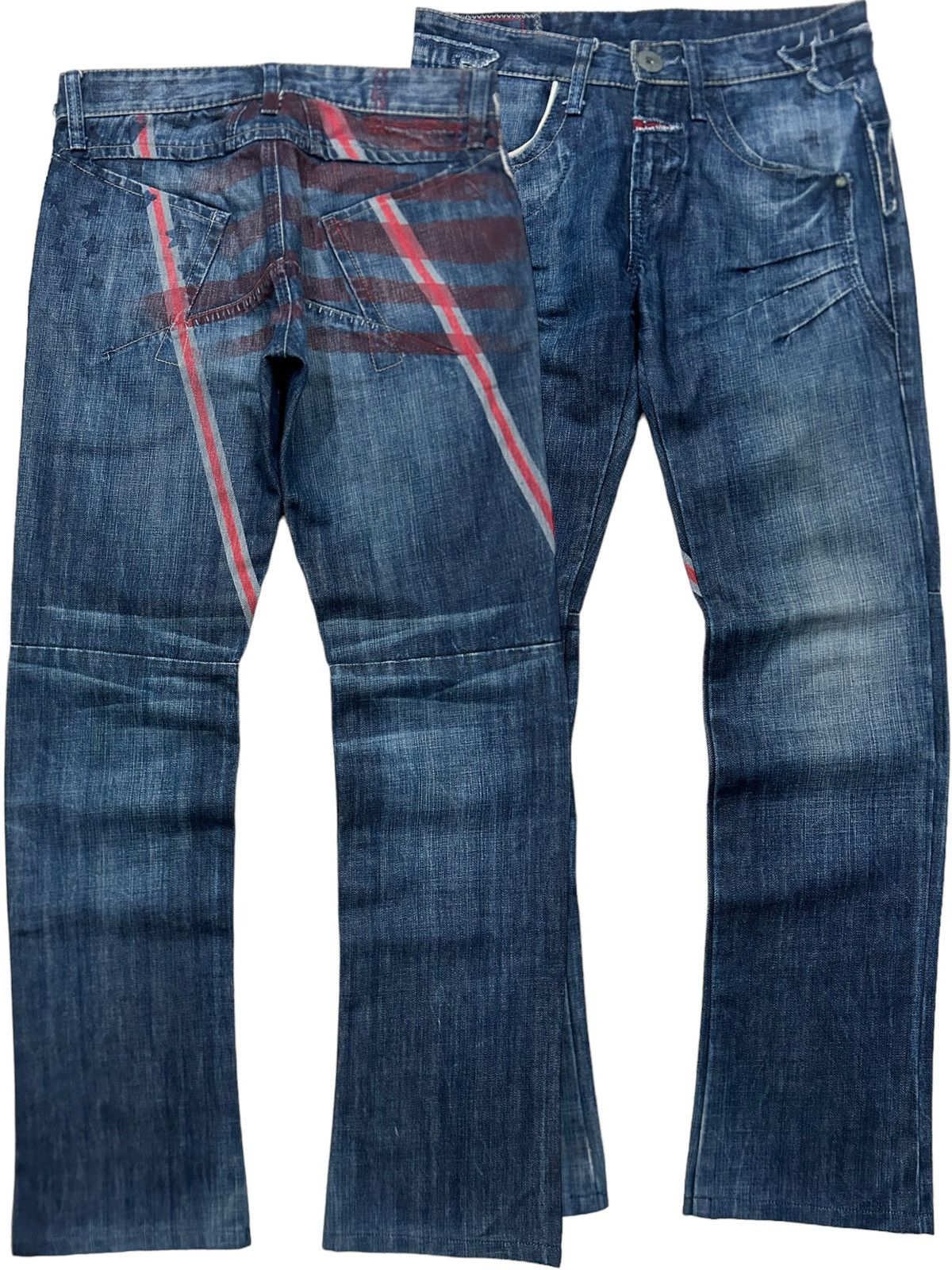 y2k Marithe Francois Girbaud ‘American Flag’ Jeans