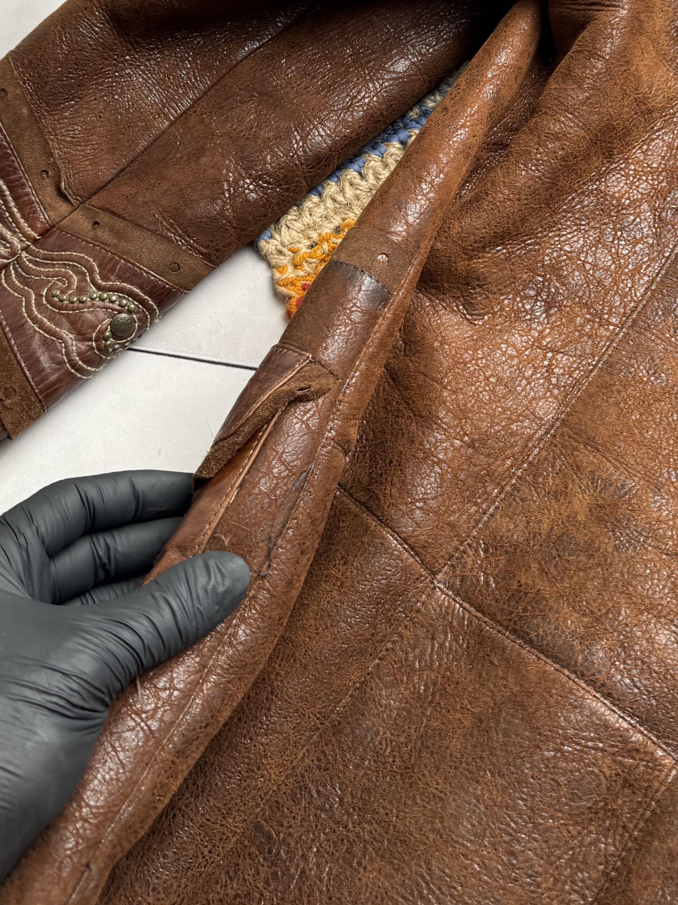 Vintage Vintage Real Sheepskin Coat With Real Fur Details(E4) Size S / US 4 / IT 40 - 12 Thumbnail