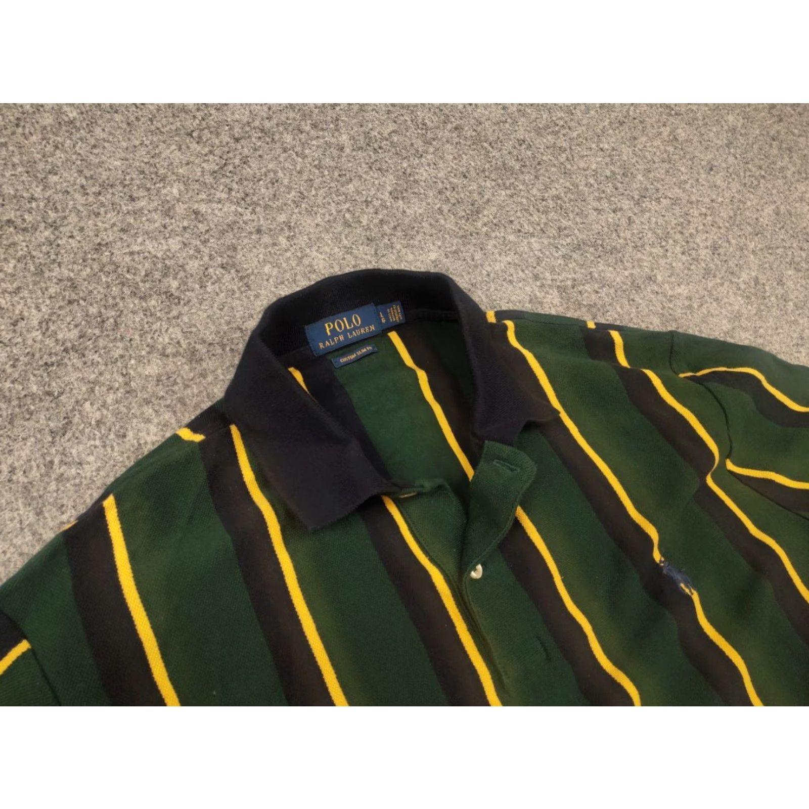 Polo Ralph Lauren Polo Ralph Lauren Polo by Ralph Lauren T Shirt green striped crew neck adult L shirt Size US L / EU 52-54 / 3 - 6 Thumbnail