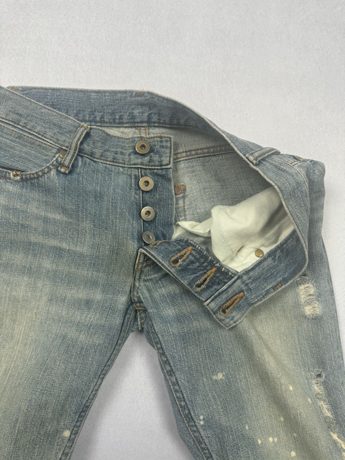 If Six Was Nine Mud Max Piercing Bootcut Jeans Size US 30 / EU 46 - 11 Thumbnail