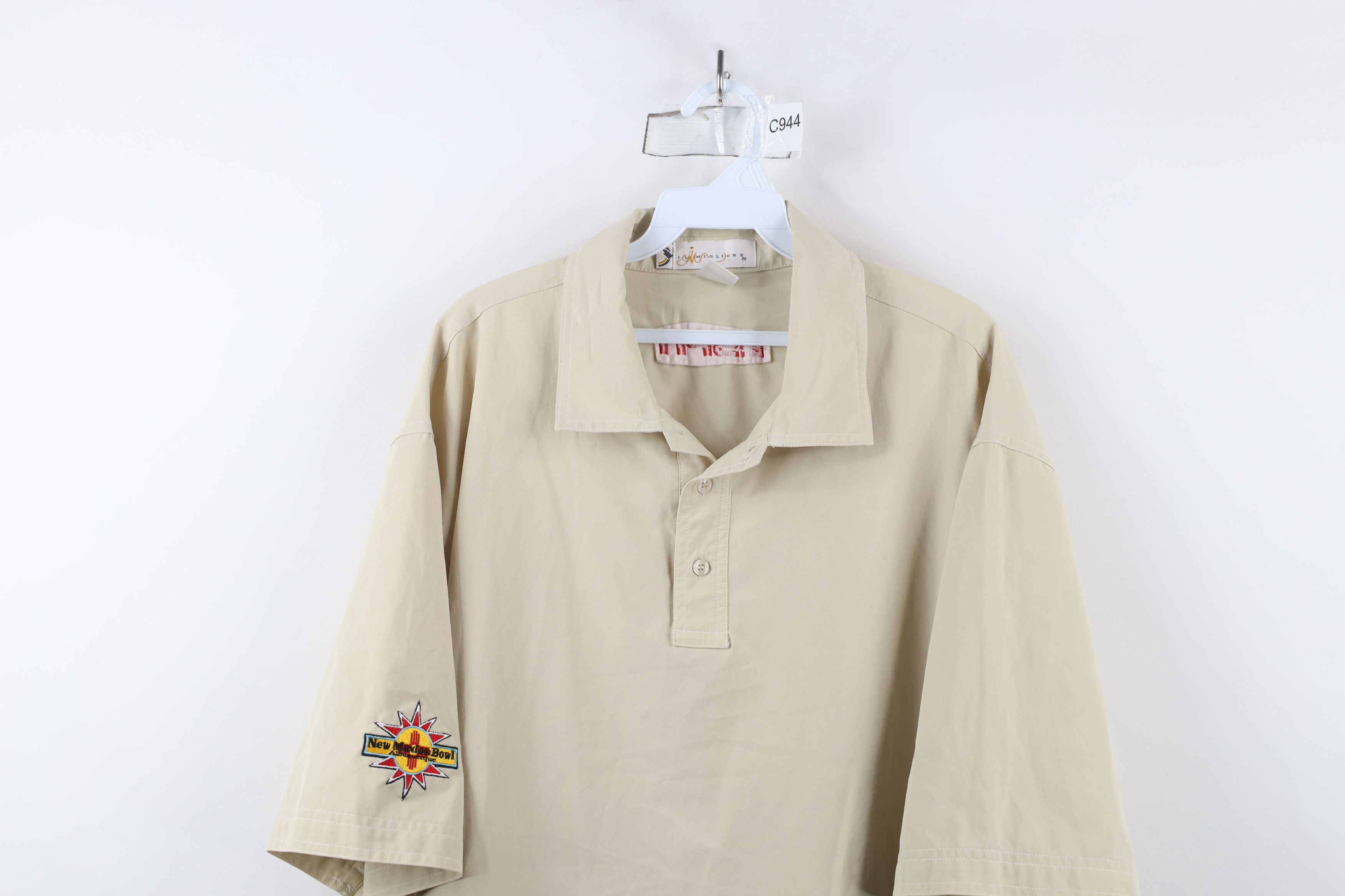 Vintage Vintage ESPN New Mexico Bowl Football Collared Polo Shirt Size US XL / EU 56 / 4 - 2 Thumbnail