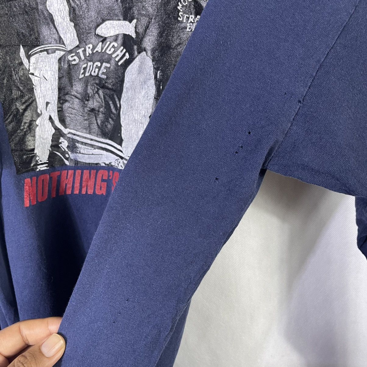 Band Tees Vintage 90s Mouthpiece NJ Straight Edge Hardcore L/S Tshirt Size US L / EU 52-54 / 3 - 7 Thumbnail