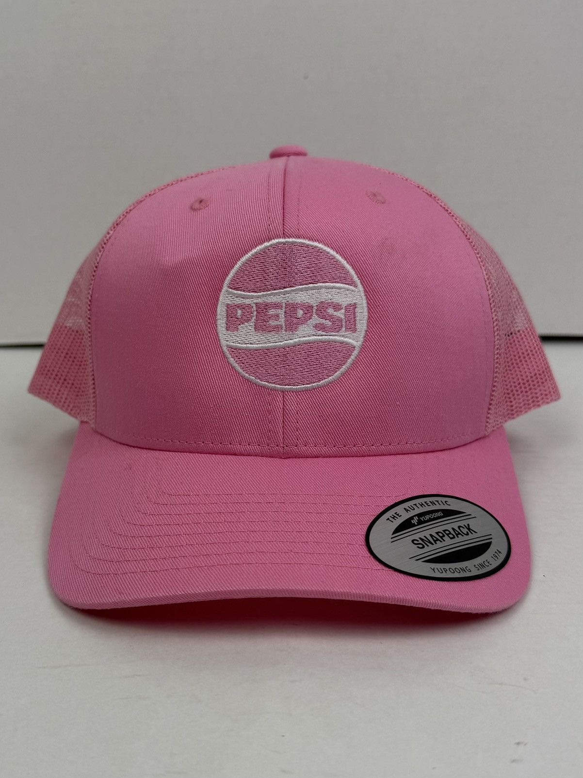 Other Pepsi SnapBack Trucker Mesh Hat Pink Embroidered NEW Size ONE SIZE - 1 Thumbnail