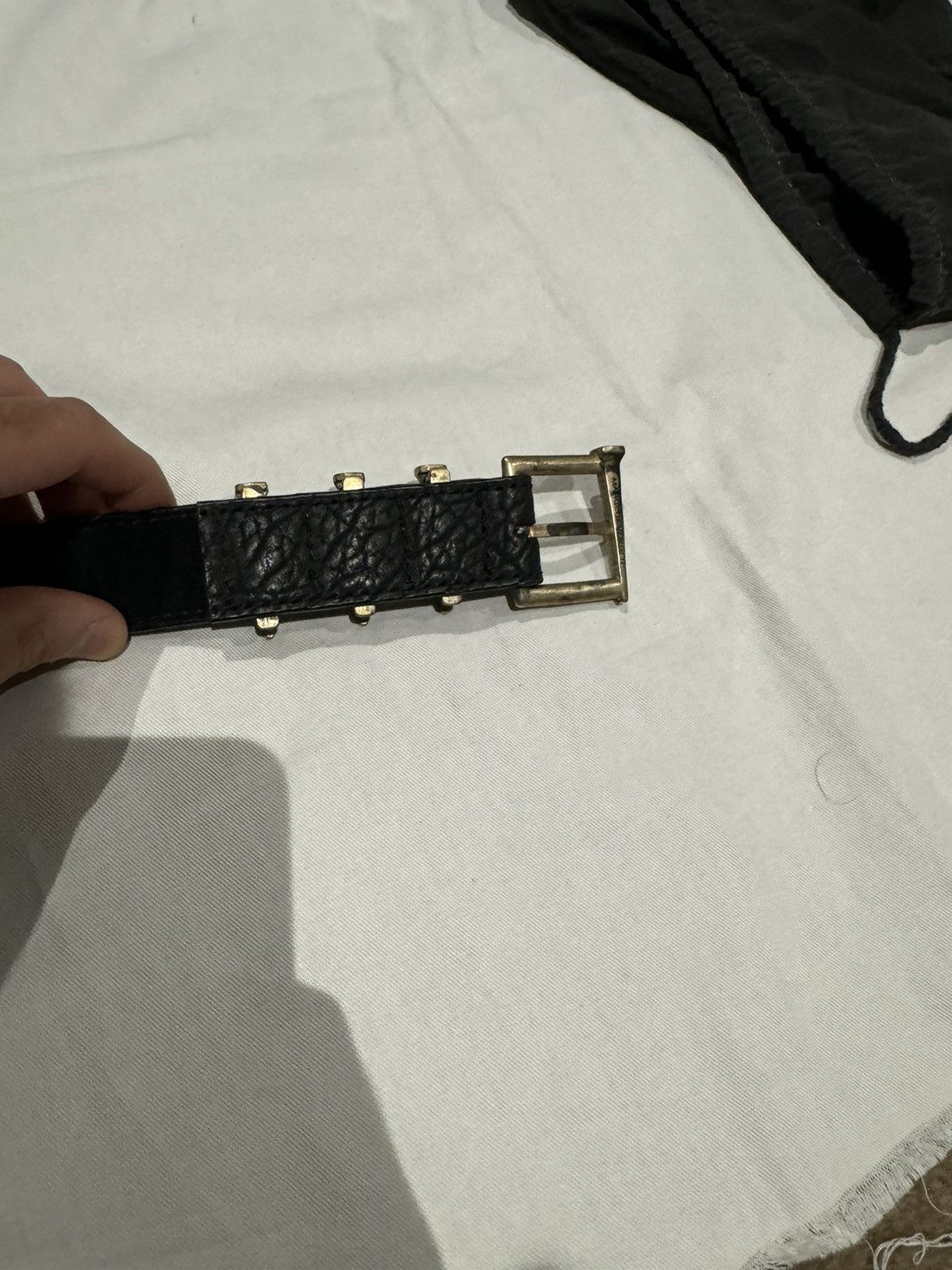 Marcel Everette 925 SILVER BOX NAIL BELT Size 32 - 5 Thumbnail
